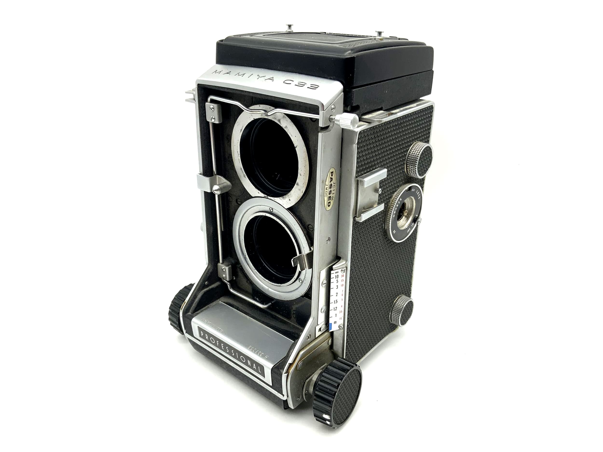 Mamiya C33 professional TLR 6x6 Gehäuse Fallschaden zweiäugige Kamera