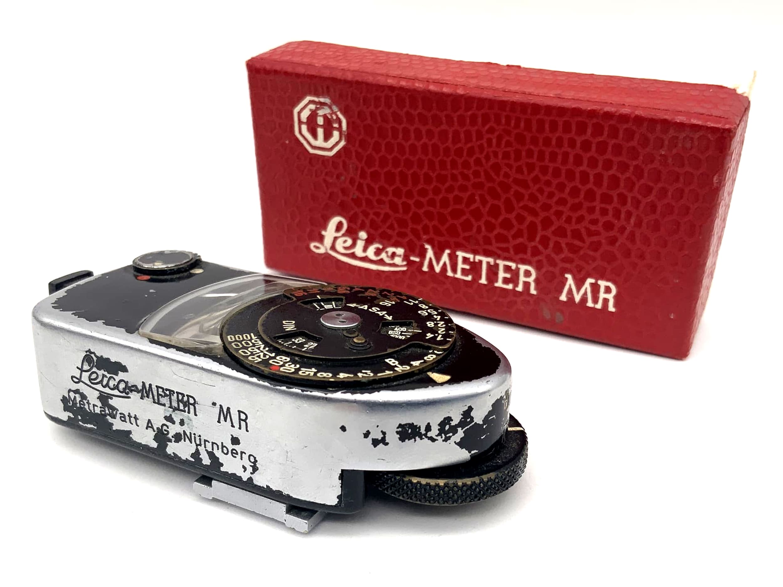 Leica Meter MR Belichtungsmesser Metrawatt für Leica M Modelle schwarz in OVP