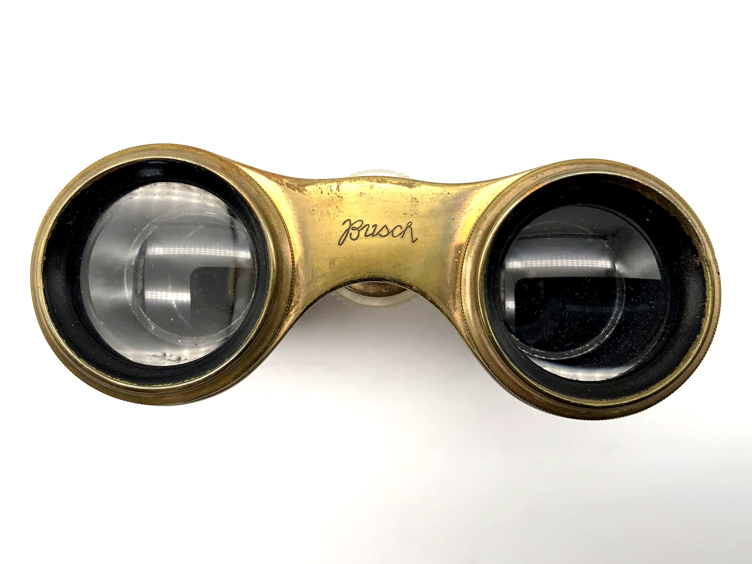 Busch Fernglas Opernglas Perlmut Gold Binocular Prismenglas Feldstecher
