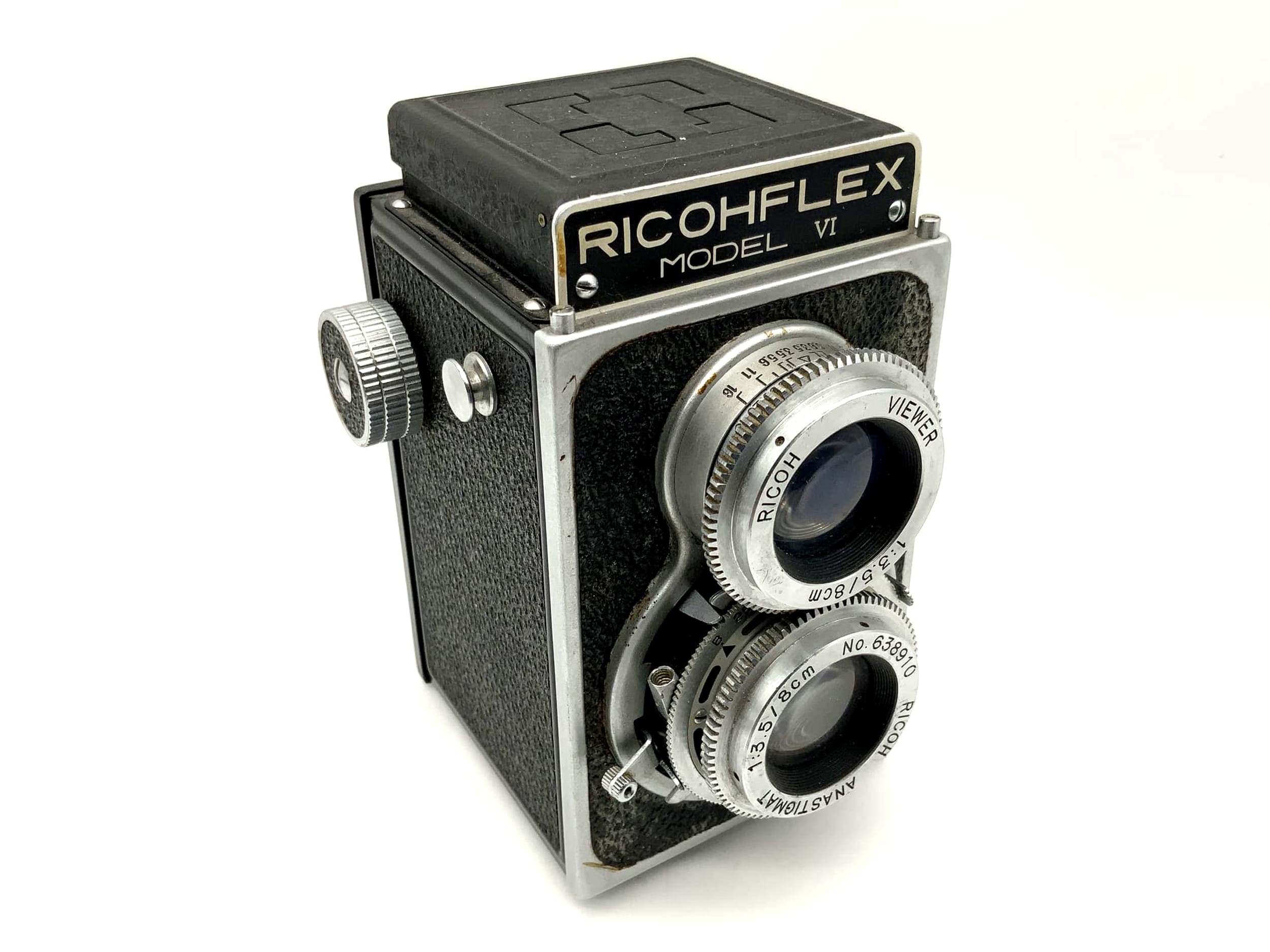 Ricohflex Model VI TLR mit Anastigmat 1:3.5/8cm Riken-X 6x6 zweiäugige Kamera