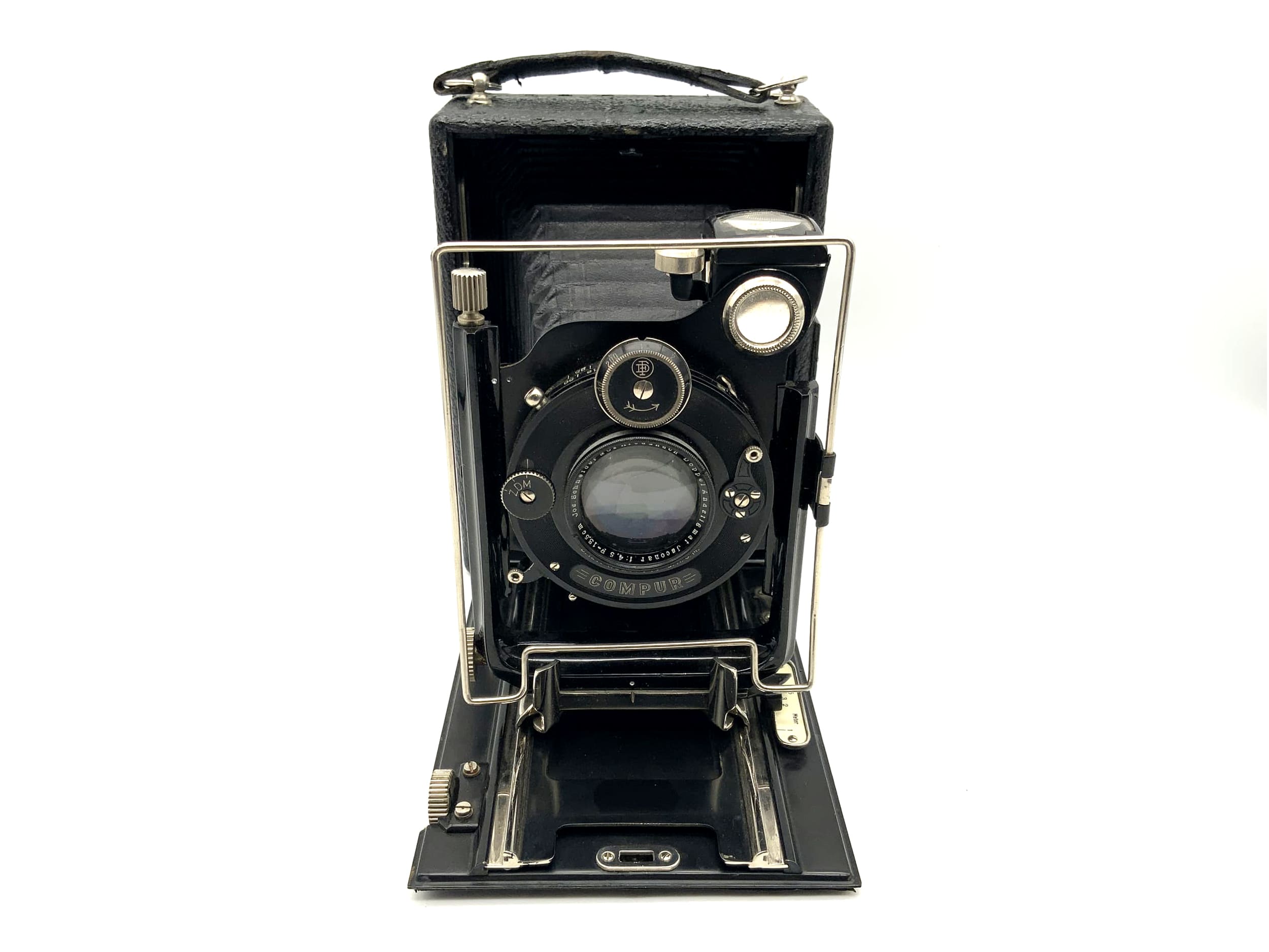 Welta Plattenkamera mit Schneider Kreuznach Isconar f: 4.5 F=13,5cm 9x12 Compur