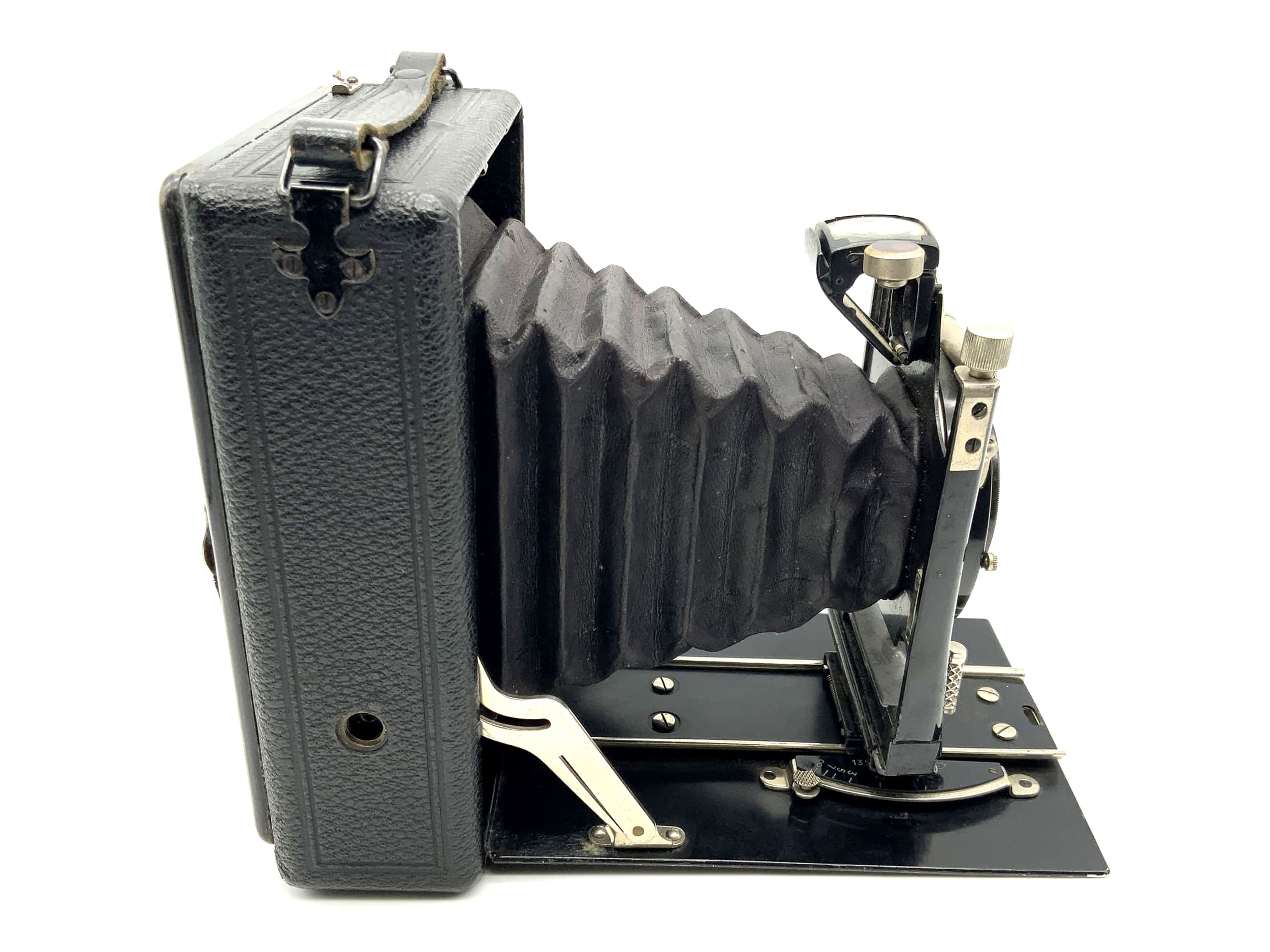 Ihagee Plattenkamera mit Meyer Görlitz Anastigmat Trioplan 1:4.5 F=13,5cm 9x12