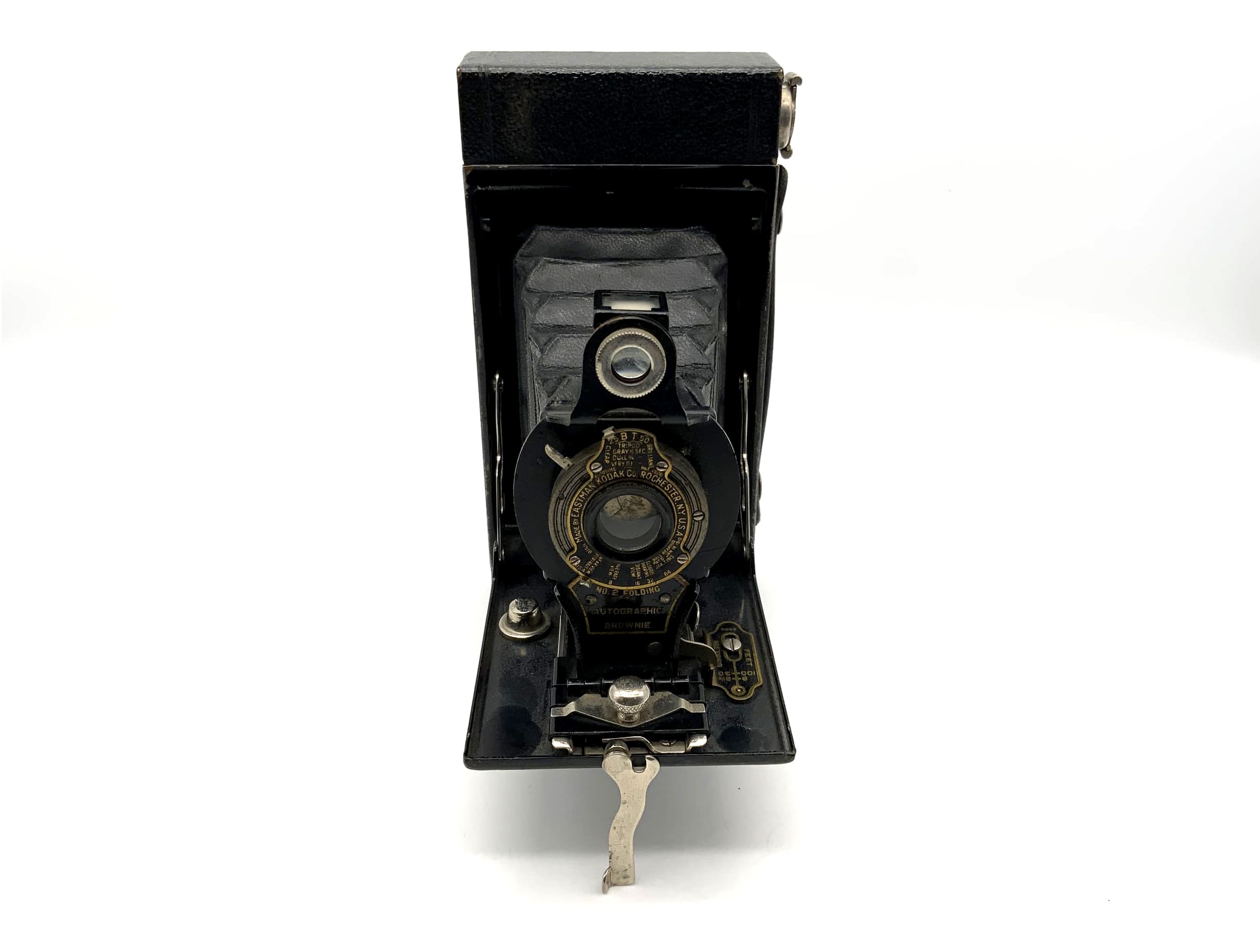 Kodak Plattenkamera mit Objektiv Rollfilm 120 No.2 Folding Autographic Brownie