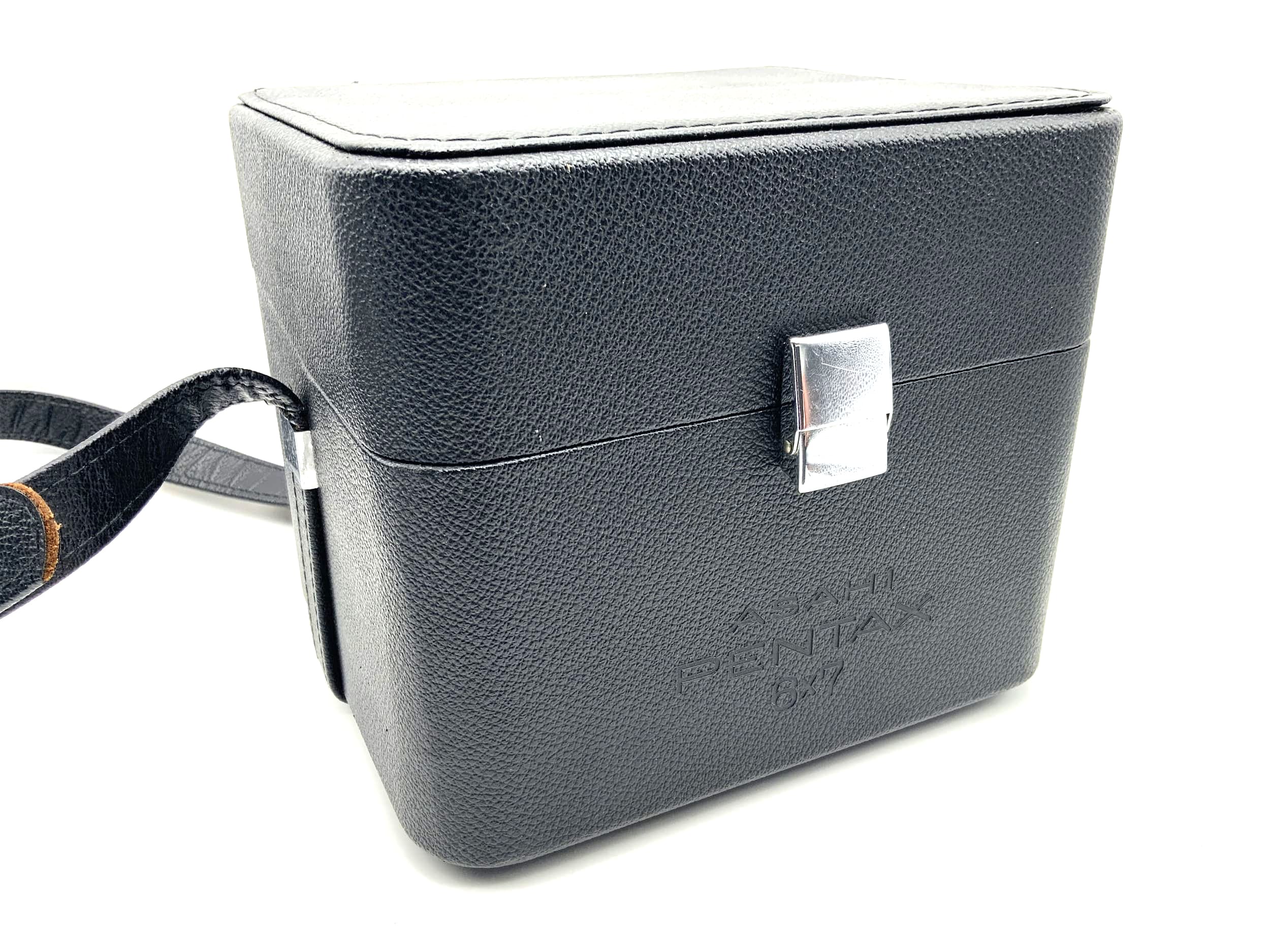 Asahi Pentax Kameratasche 6x7 schwarz 67 Ledertasche Lederkoffer