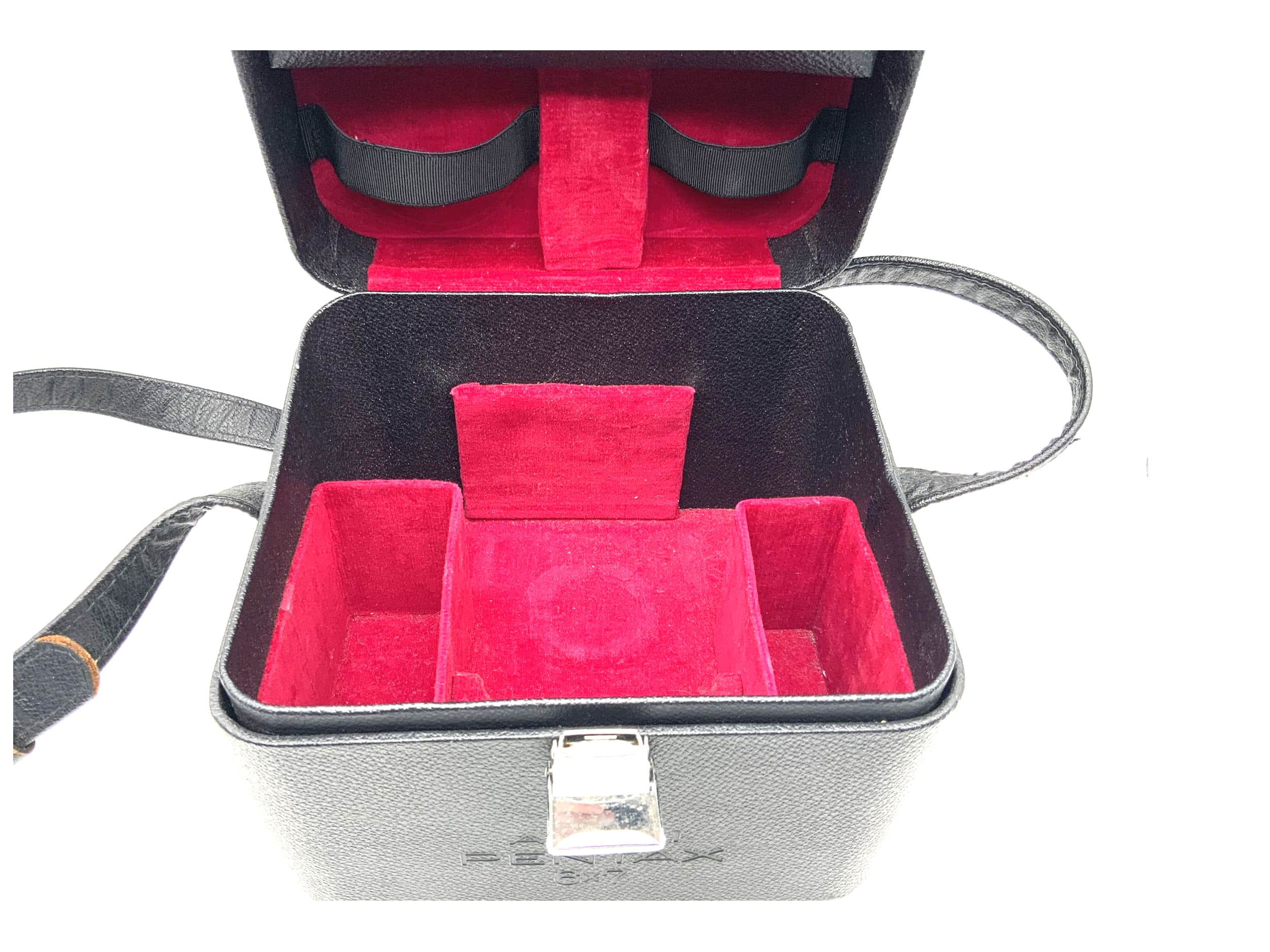 Asahi Pentax Kameratasche 6x7 schwarz 67 Ledertasche Lederkoffer