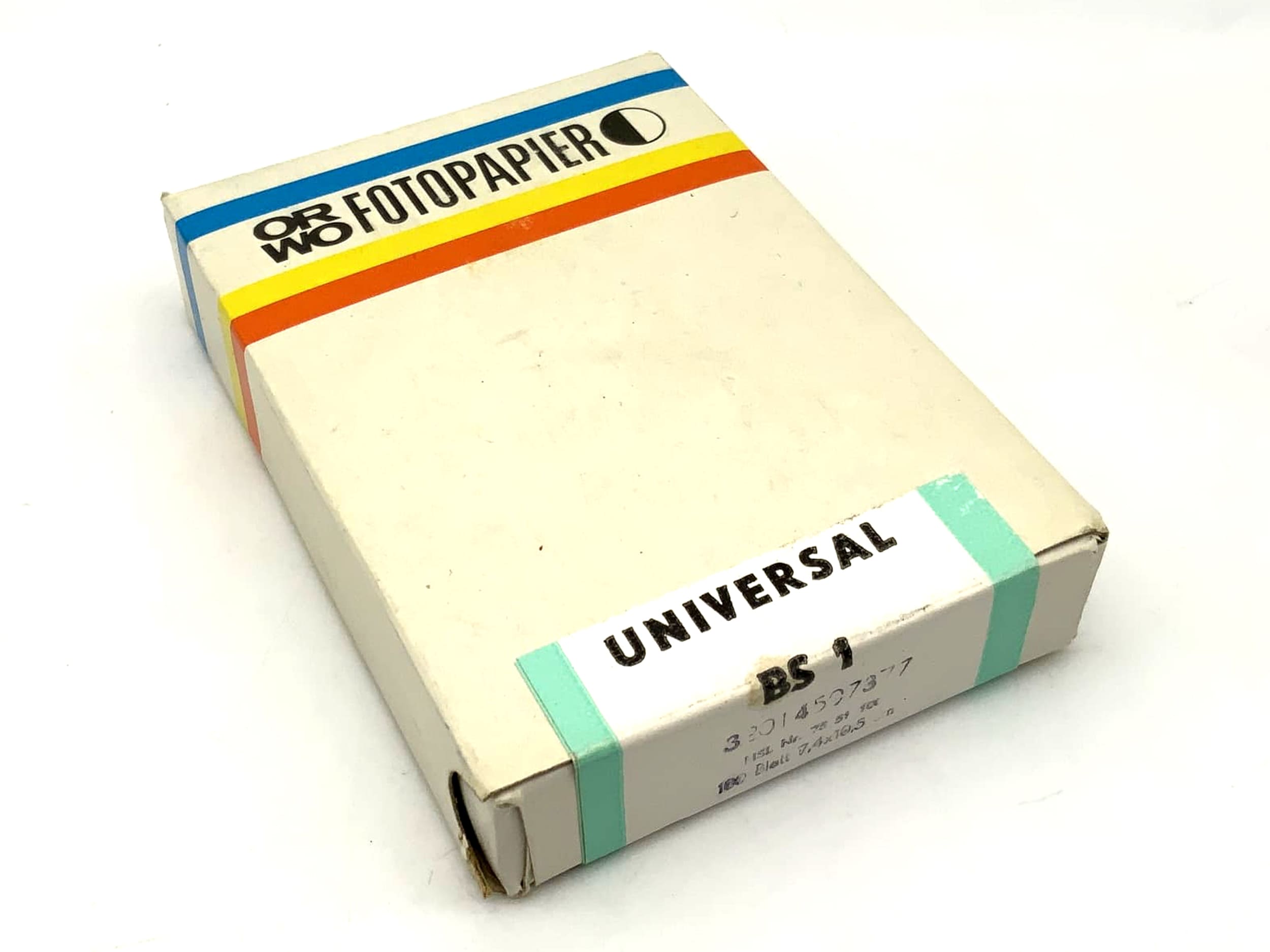 ORWO Fotopapier BS1 100 Blatt 7,4x10,5cm Neu universal BS1 Vergrößerungspapier