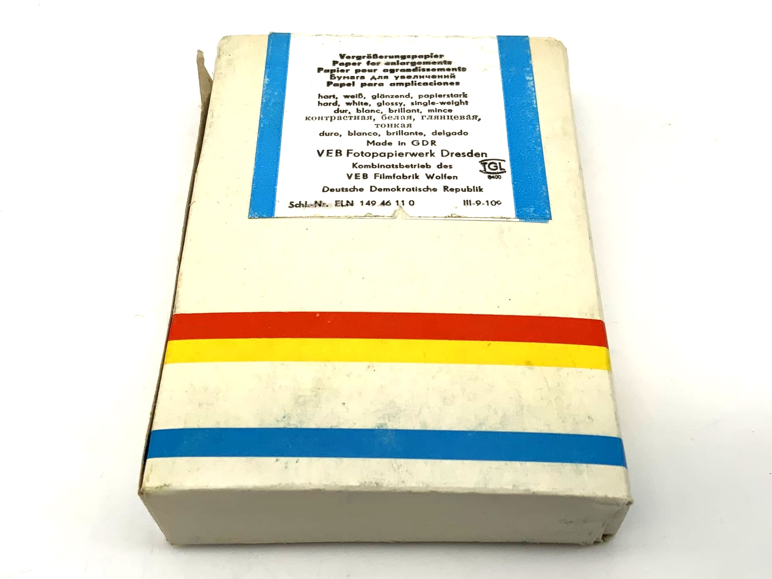 ORWO Fotopapier BH1 100 Blatt 7,4x10,5cm Neu universal BH1 Vergrößerungspapier