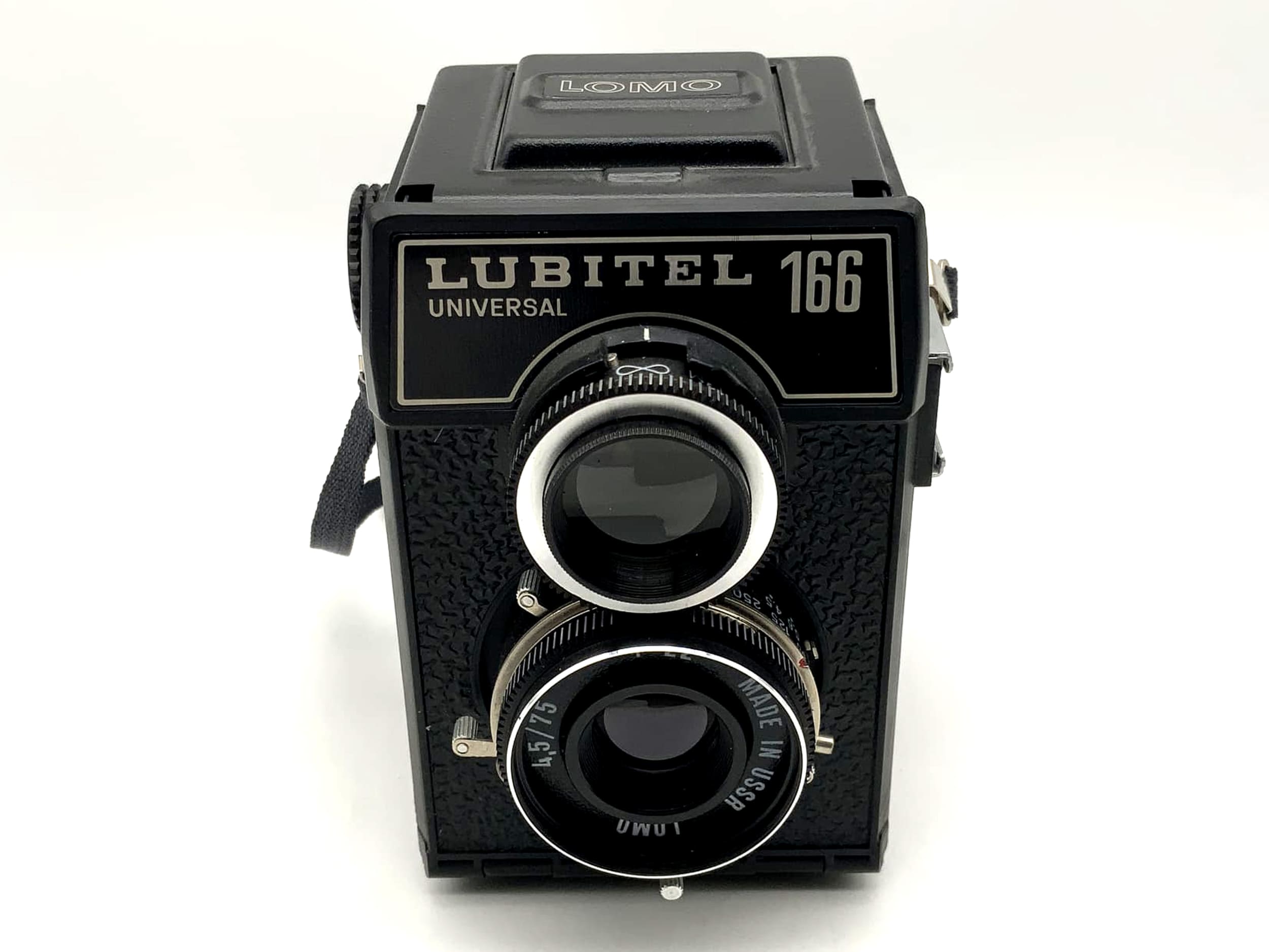 Lomo Lubitel 166 universal TLR mit T-22 4.5/75 USSR zweiäugige Kamera