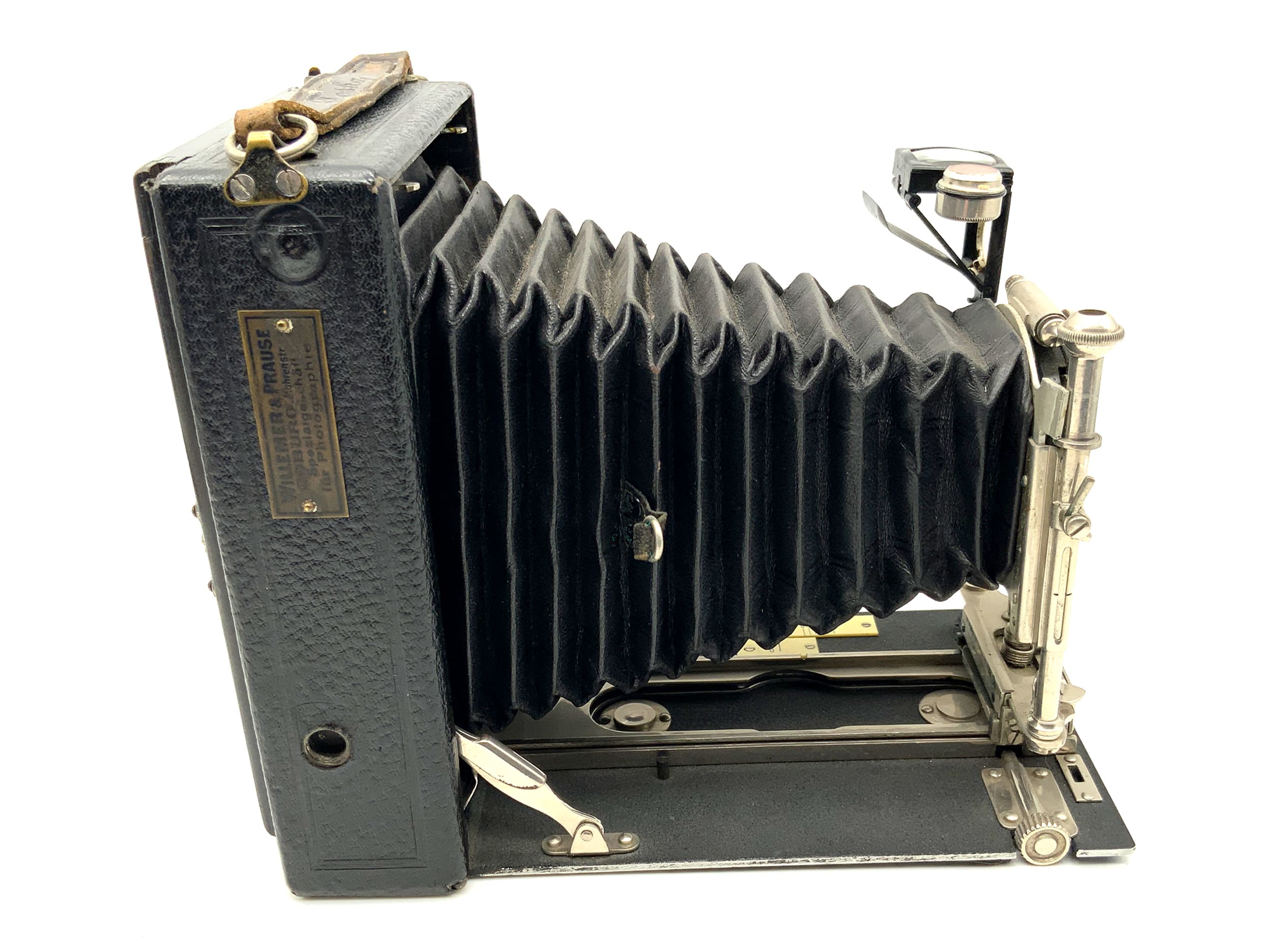 Hüttig Toska Modell 1908 Plattenkamera mit Aplanat Helios 1:8/125mm 0