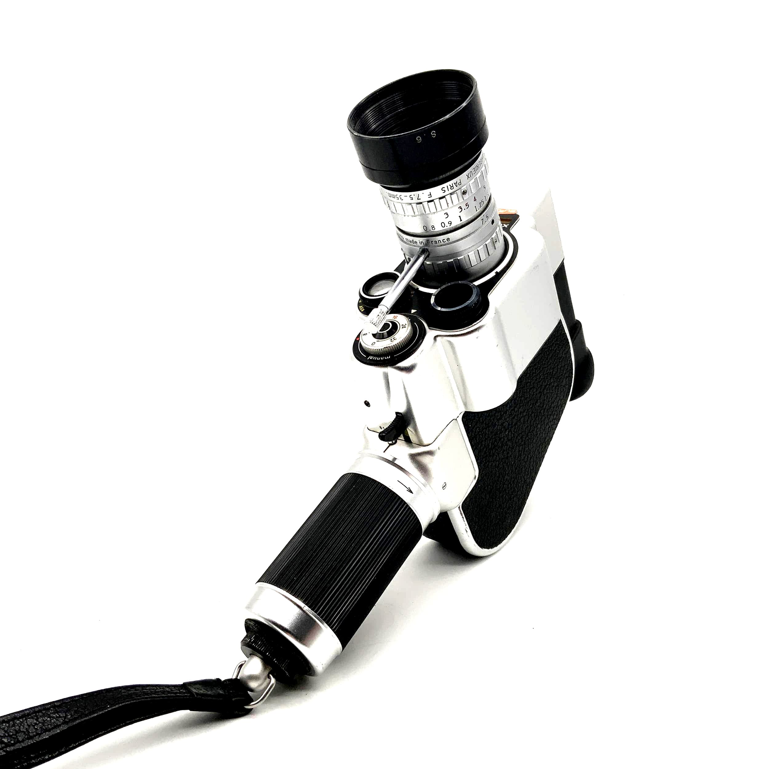 Carena Zoomex Filmkamera mit Angenieux Zoom Type K2 1.8//7.5-35mm Super 8 Kamera