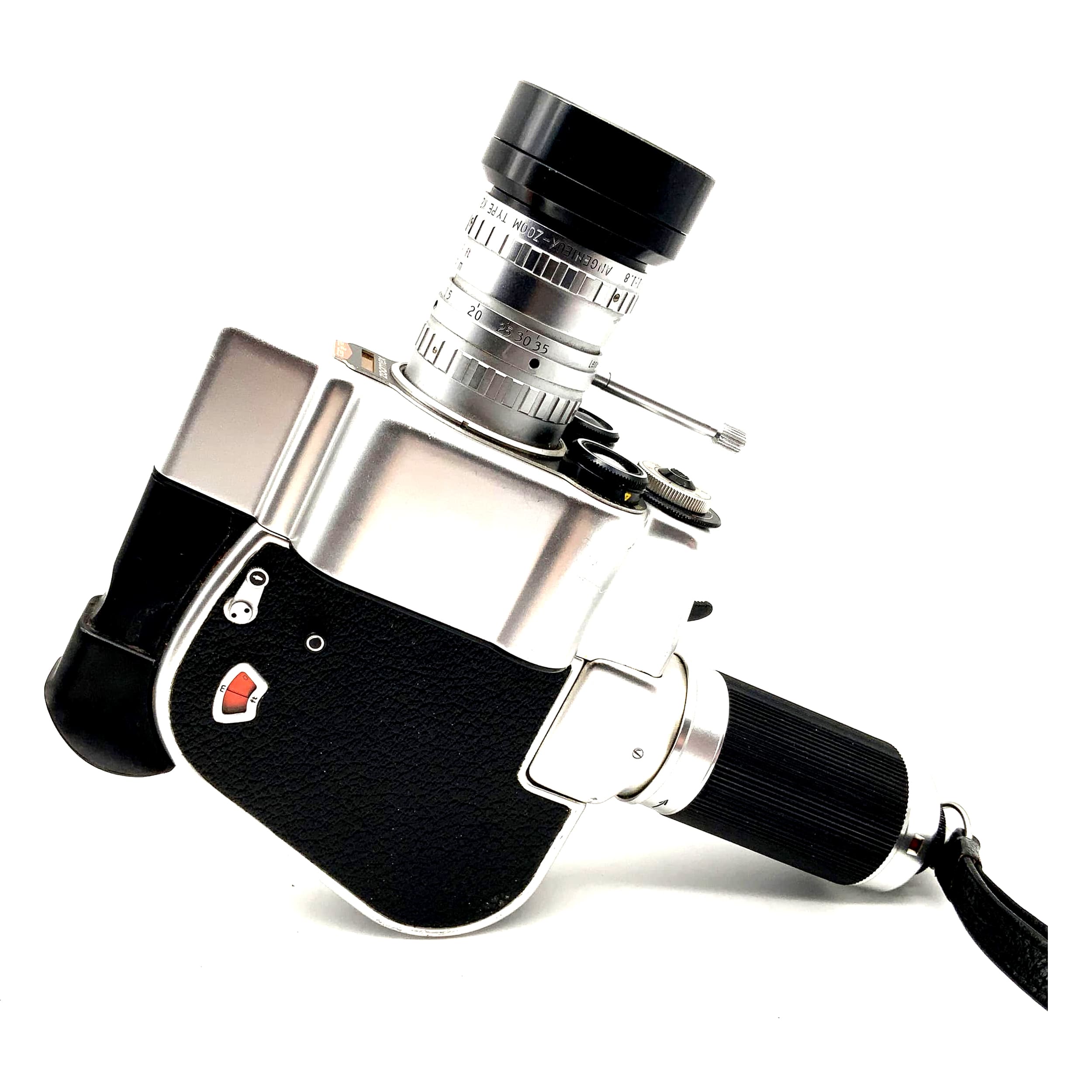 Carena Zoomex Filmkamera mit Angenieux Zoom Type K2 1.8//7.5-35mm Super 8 Kamera