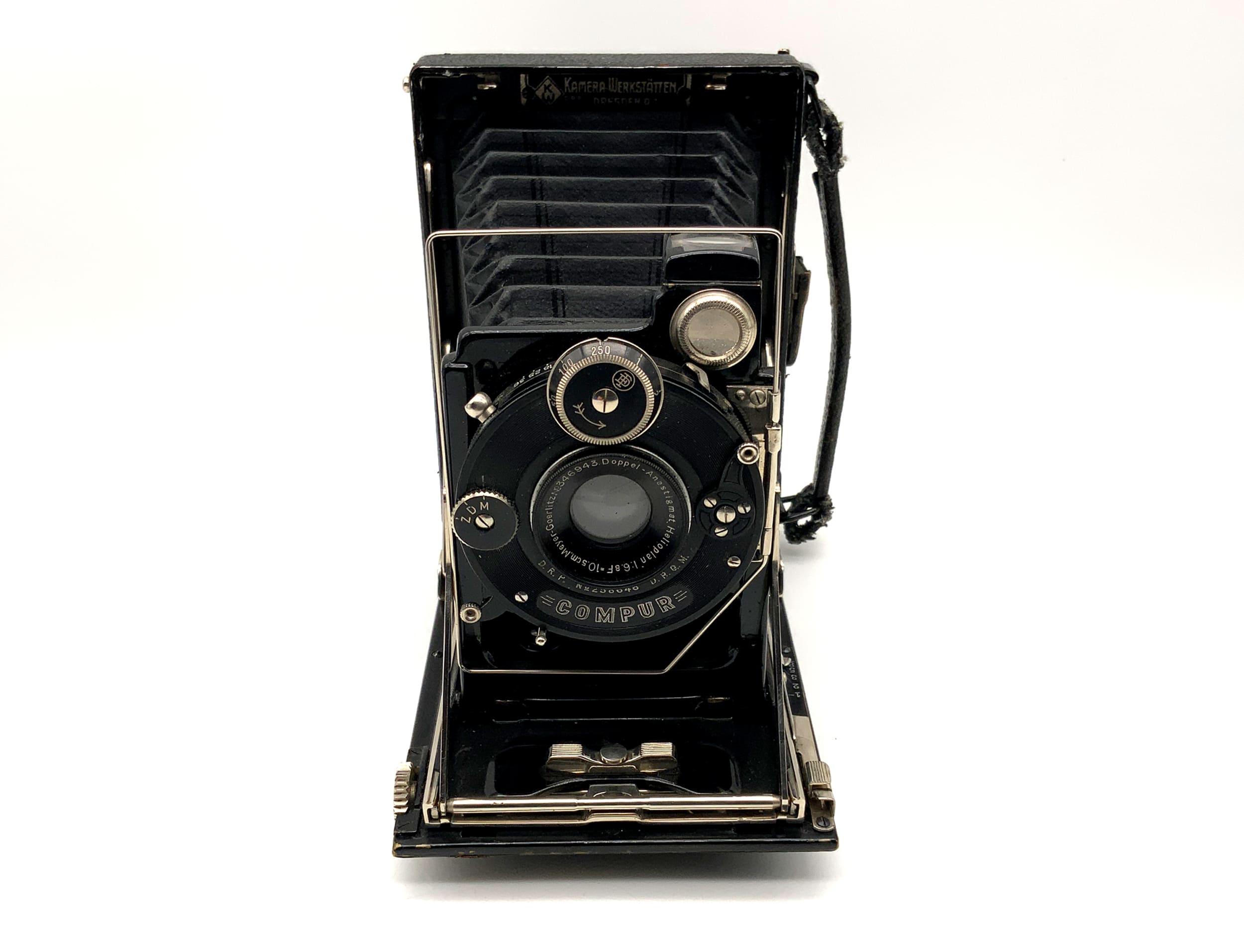 KW Patent Etui Plattenkamera Doppel-Anastigmat Helioplan 1:6.8/10,5cm Compur 0