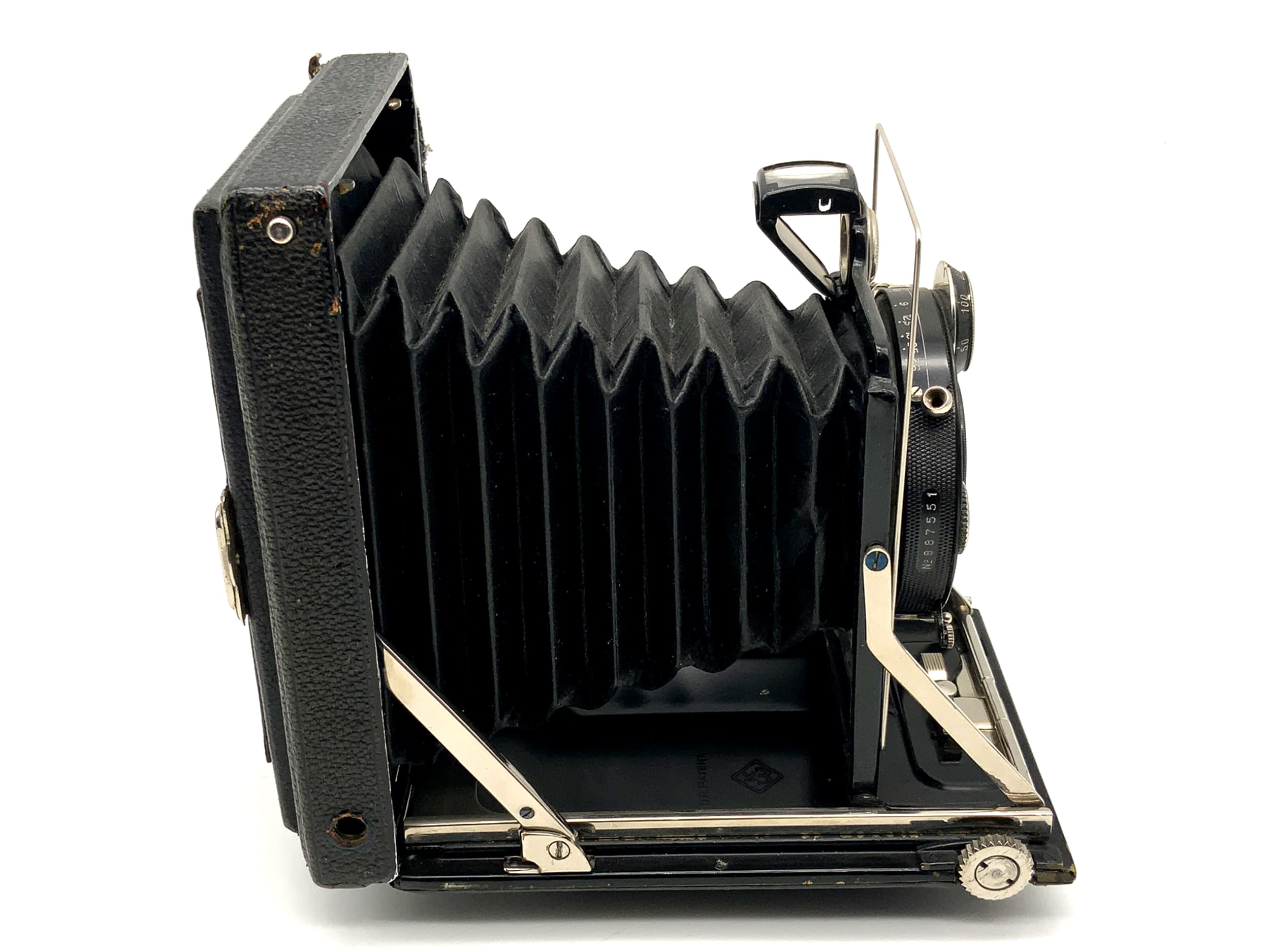 KW Patent Etui Plattenkamera Doppel-Anastigmat Helioplan 1:6.8/10,5cm Compur 0