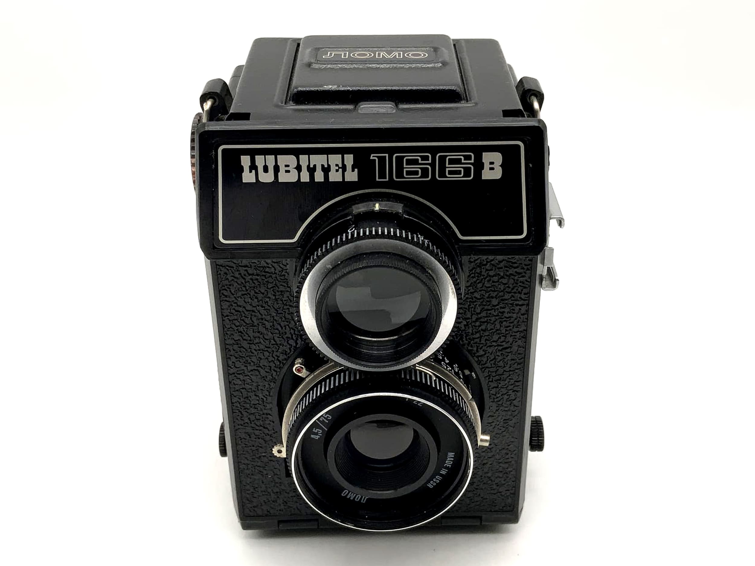 Lomo Lubitel 166B TLR mit T-22 4.5/75 USSR zweiäugige Kamera Defekt