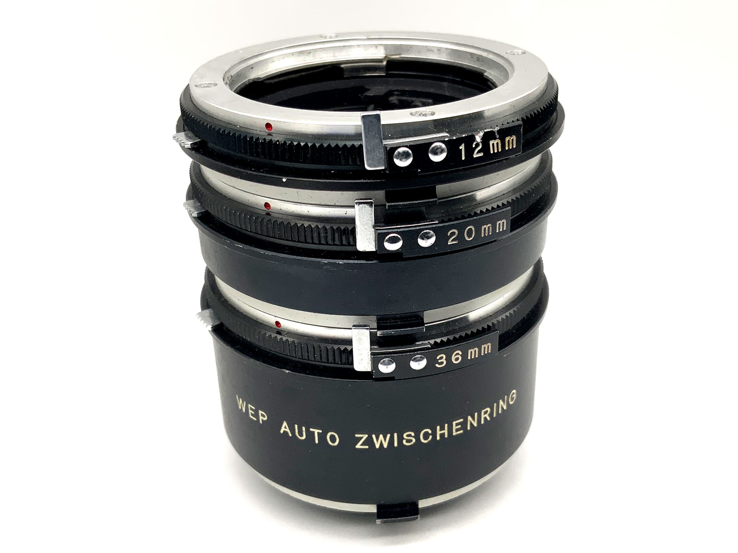 WEP Auto Zwischenring Set 12mm + 20mm + 36mm Macro Close Up (Minolta MD)