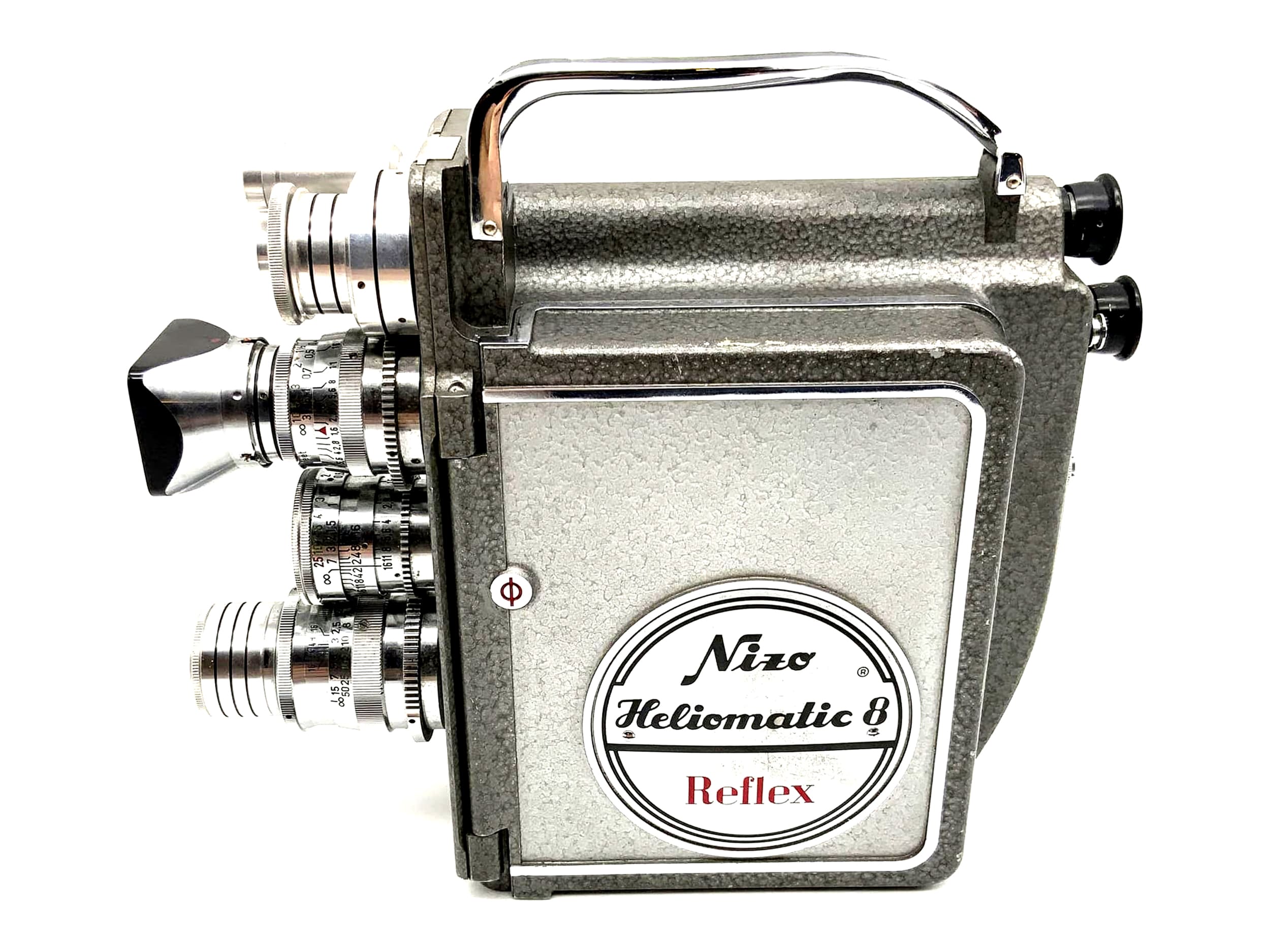 Braun Nizo Heliomatic 8 Reflex Filmkamera mit Objektiven Super 8 Kamera