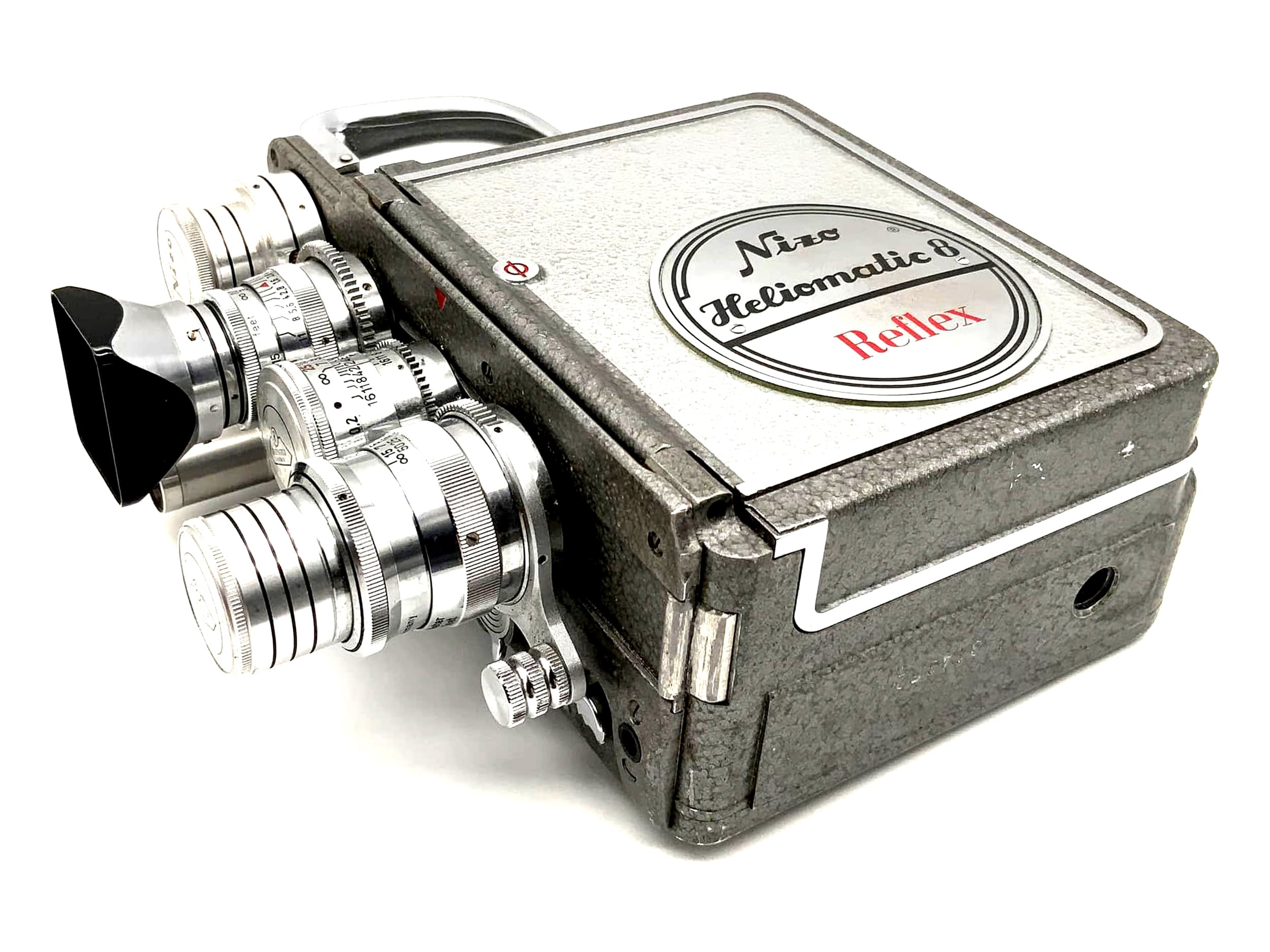 Braun Nizo Heliomatic 8 Reflex Filmkamera mit Objektiven Super 8 Kamera