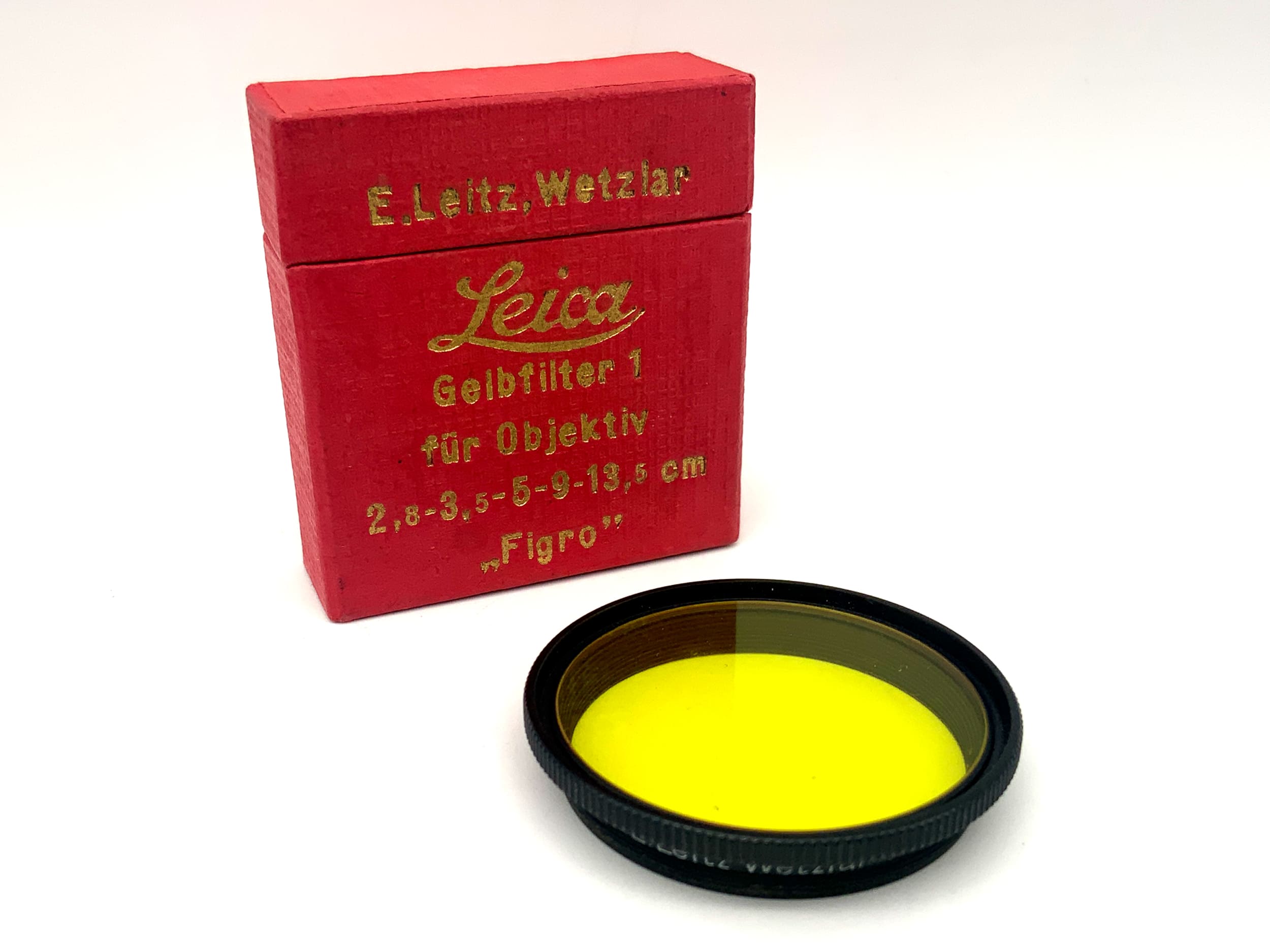Leica Leitz Farbfilter Gelb Yellow "Figro" 36mm Kreisförmig Filtergewinde M36