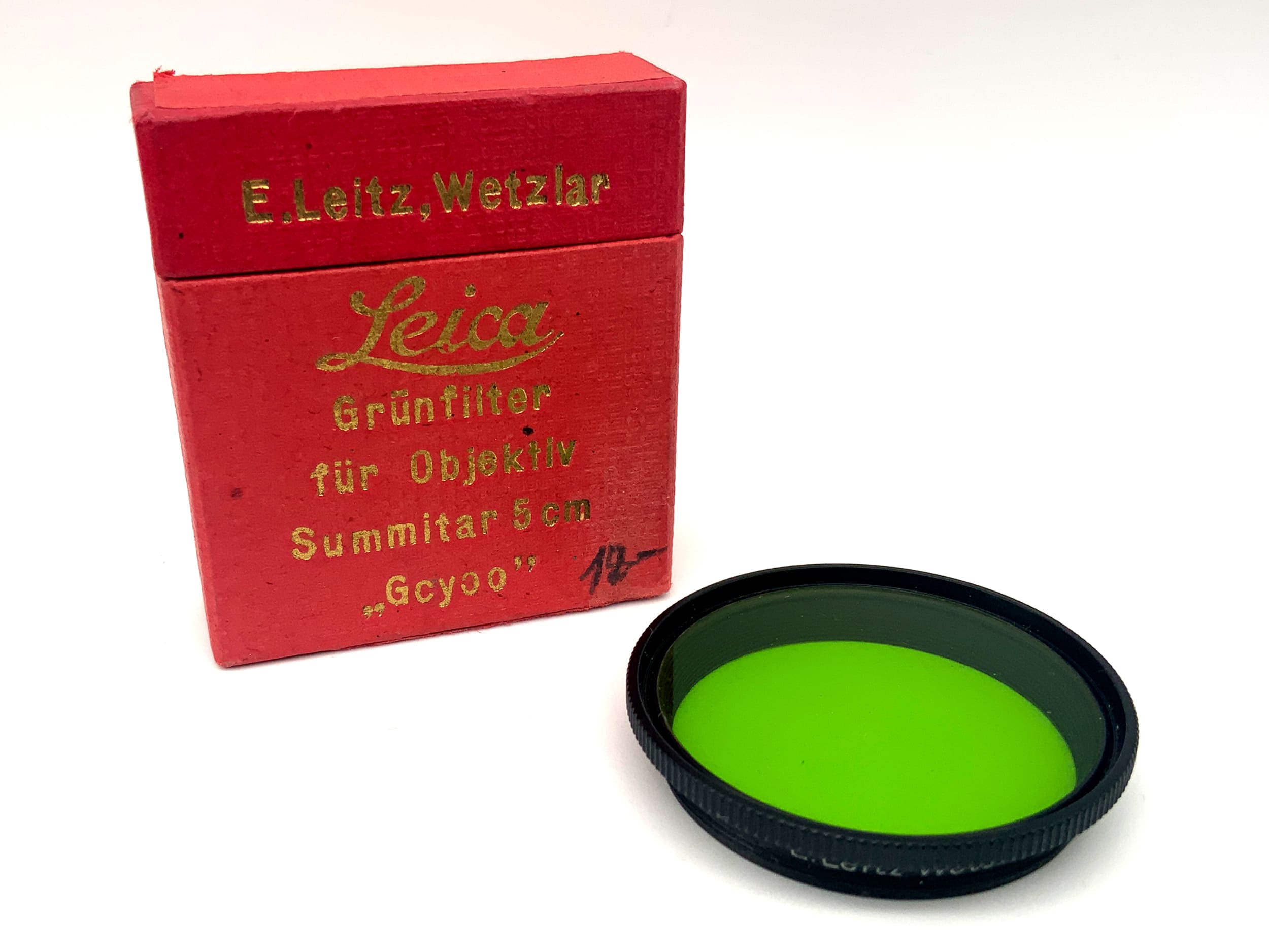 Leica Leitz Farbfilter Grün Green Gr. für Summitar 5cm "Gcyoo" 36mm M36