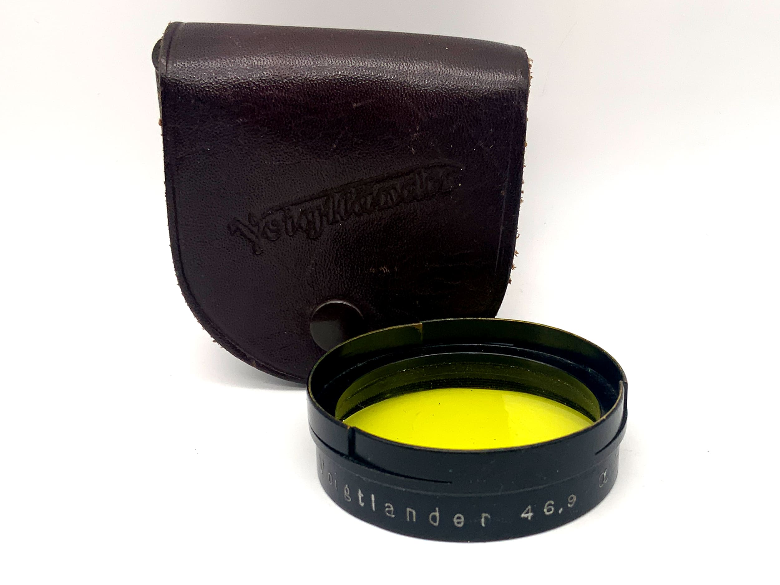 Voigtländer Farbfilter 46,9 a (Alpha) Gelb Yellow Steckfilter Slip On Filter M46