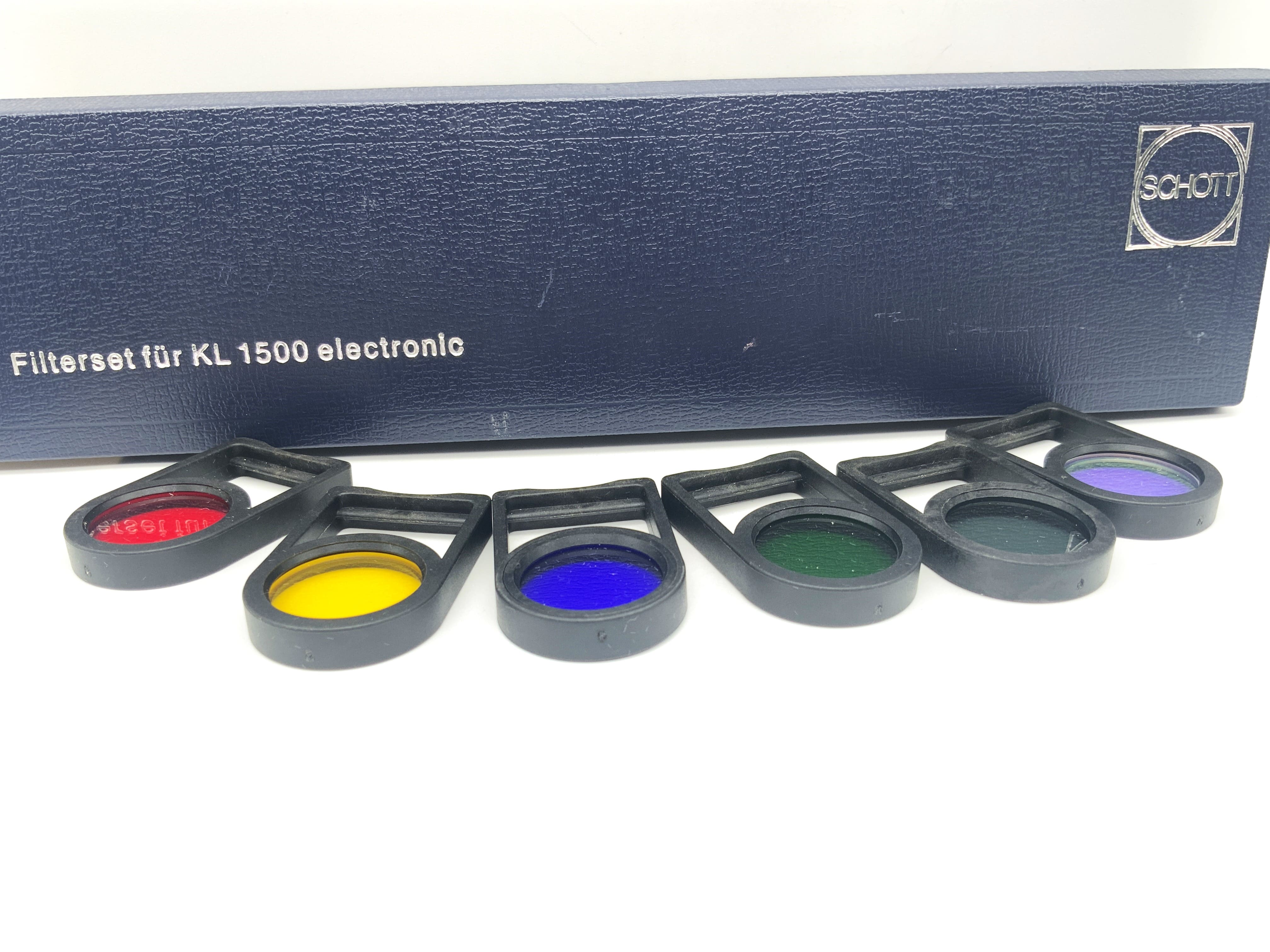 Schott Filterset Kaltlichtquelle Mikroskop Leica KL 1500 für KL 1500 electronic