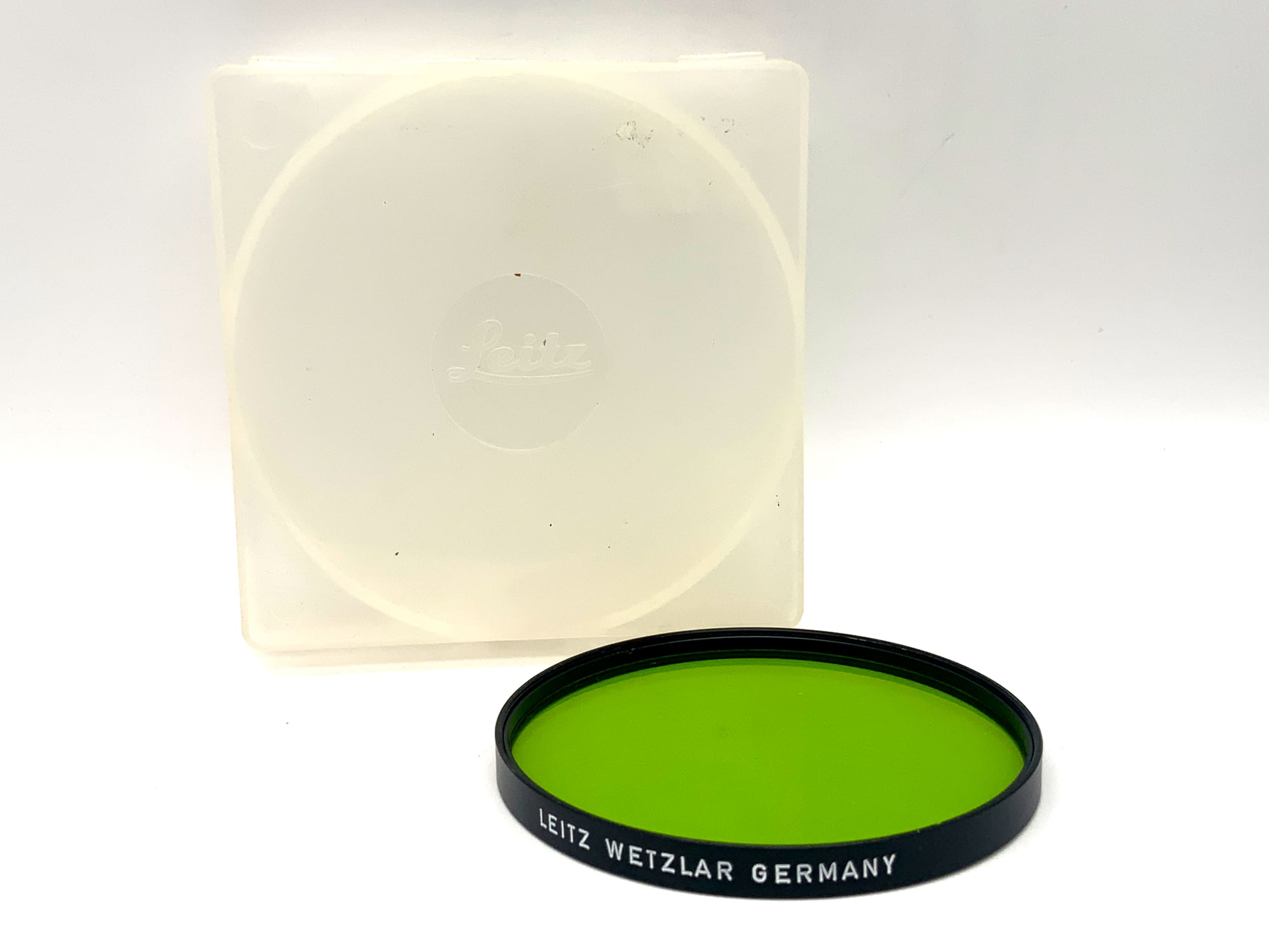 Leica Leitz Farbfilter GGr Gelbgrün yellow green Filter Serie 8 Kreisförmig