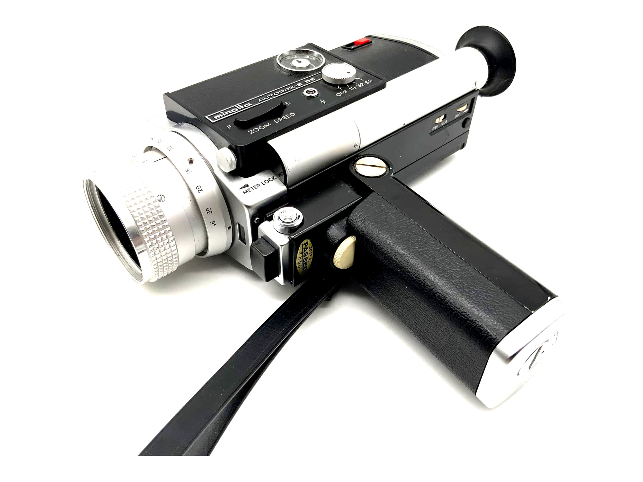 Minolta Autopak-8 D6 Filmkamera mit Zoom Rokkor 1:1.8/7.5-45 Super 8 Kamera