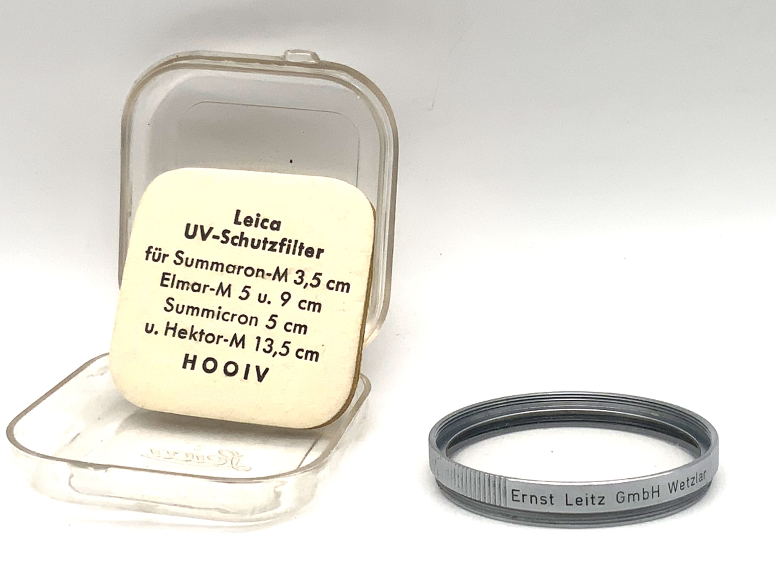 Leica Leitz UV-Filter Uva Chrom HOOIV für Summicron Filter 39mm Kreisförmig M39