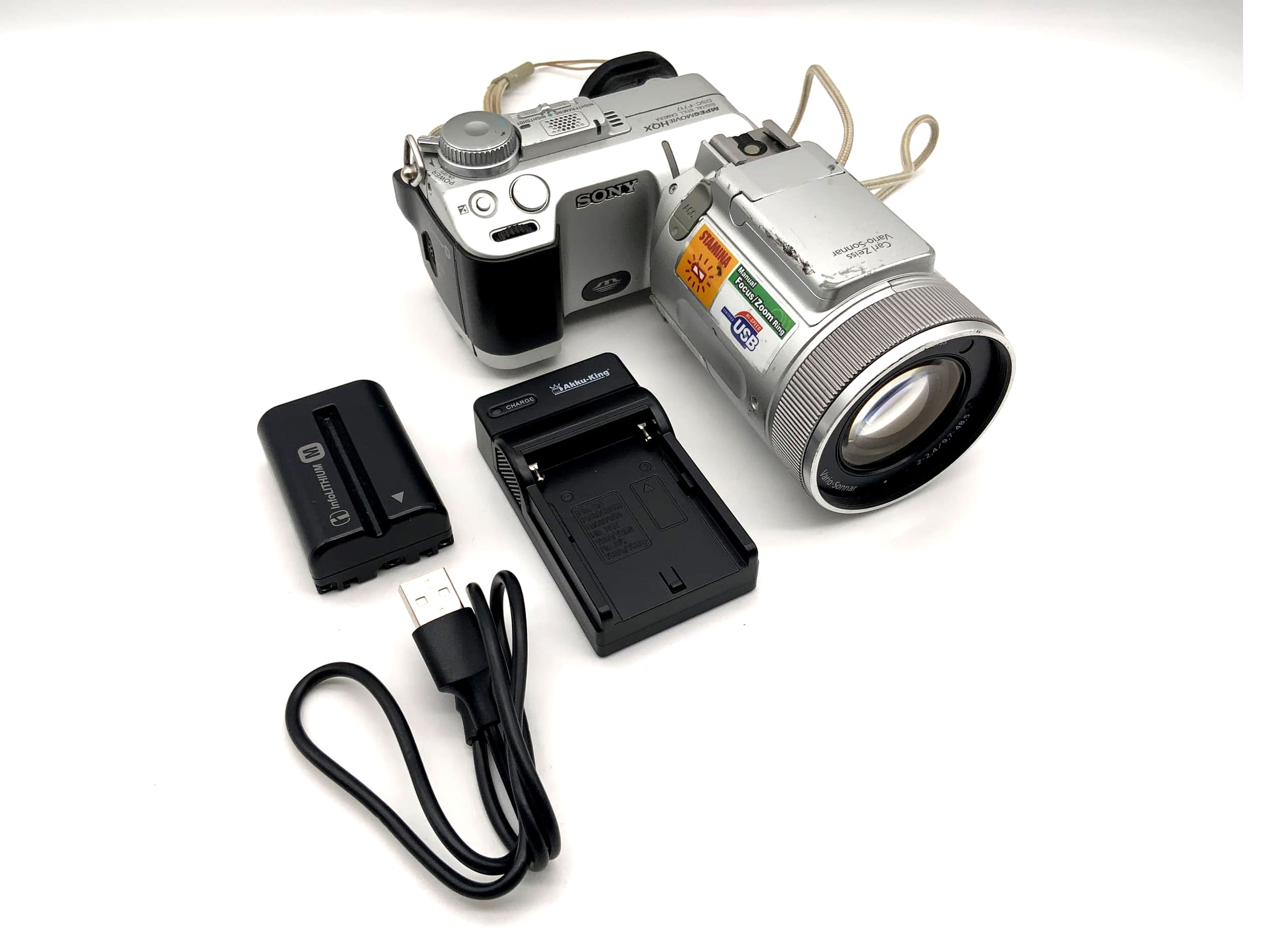 Sony MPEG Movie HQX DSC-F717 Camcorder Videokamera mit Akku