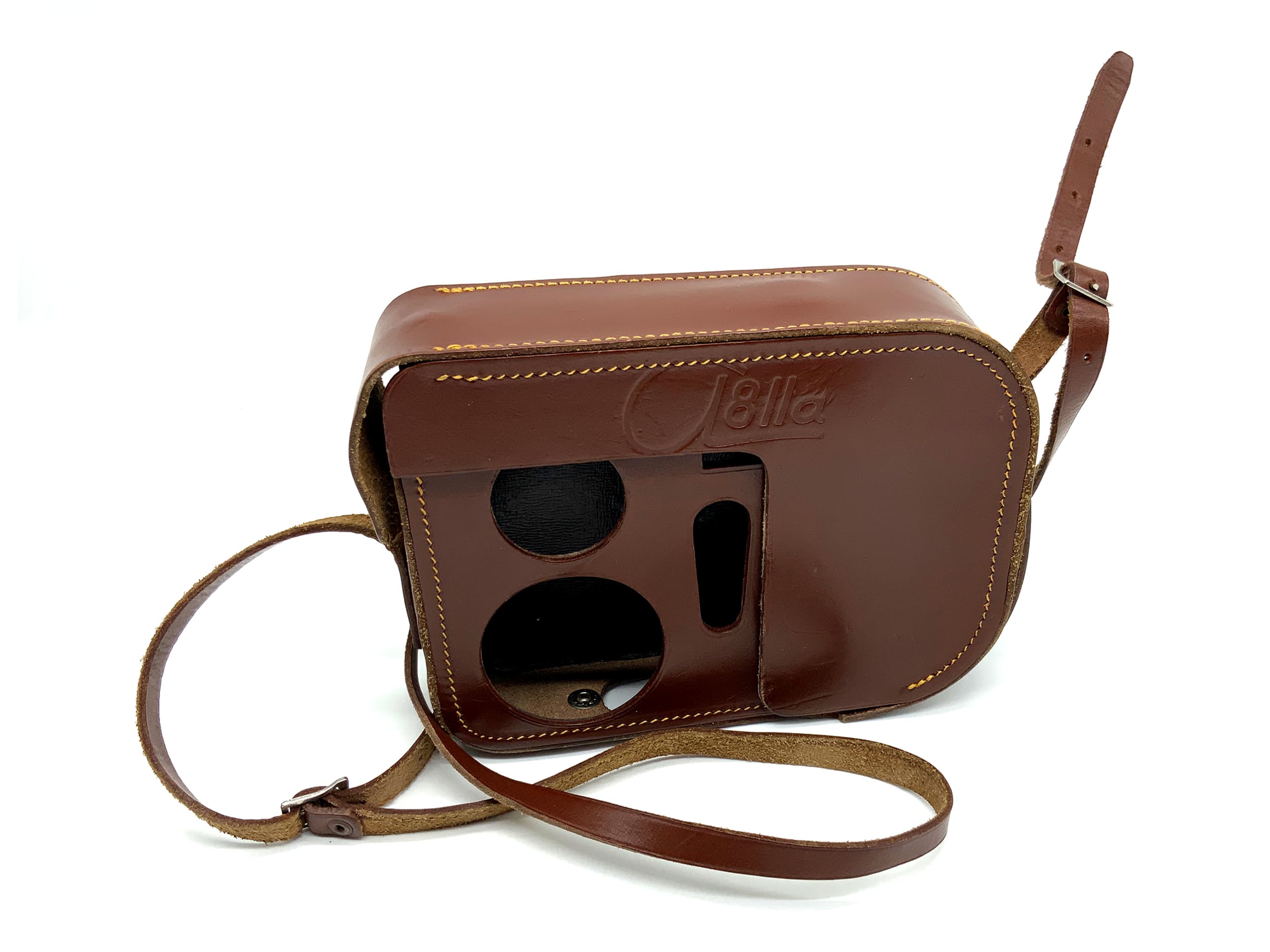 Meopta a8lla Bereitschaftstasche braun Leder Hard Case Tasche Fototasche