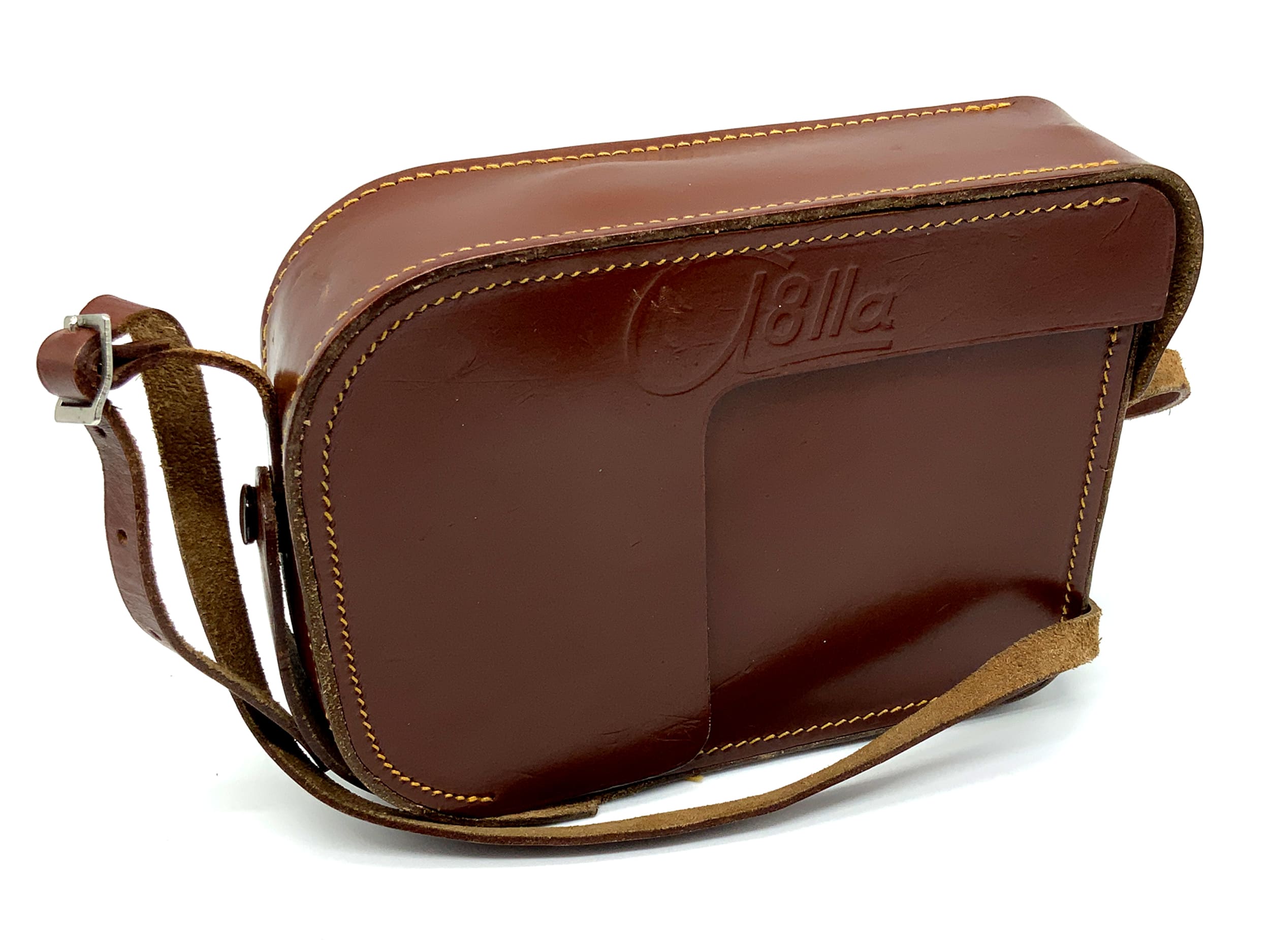 Meopta a8lla Bereitschaftstasche braun Leder Hard Case Tasche Fototasche