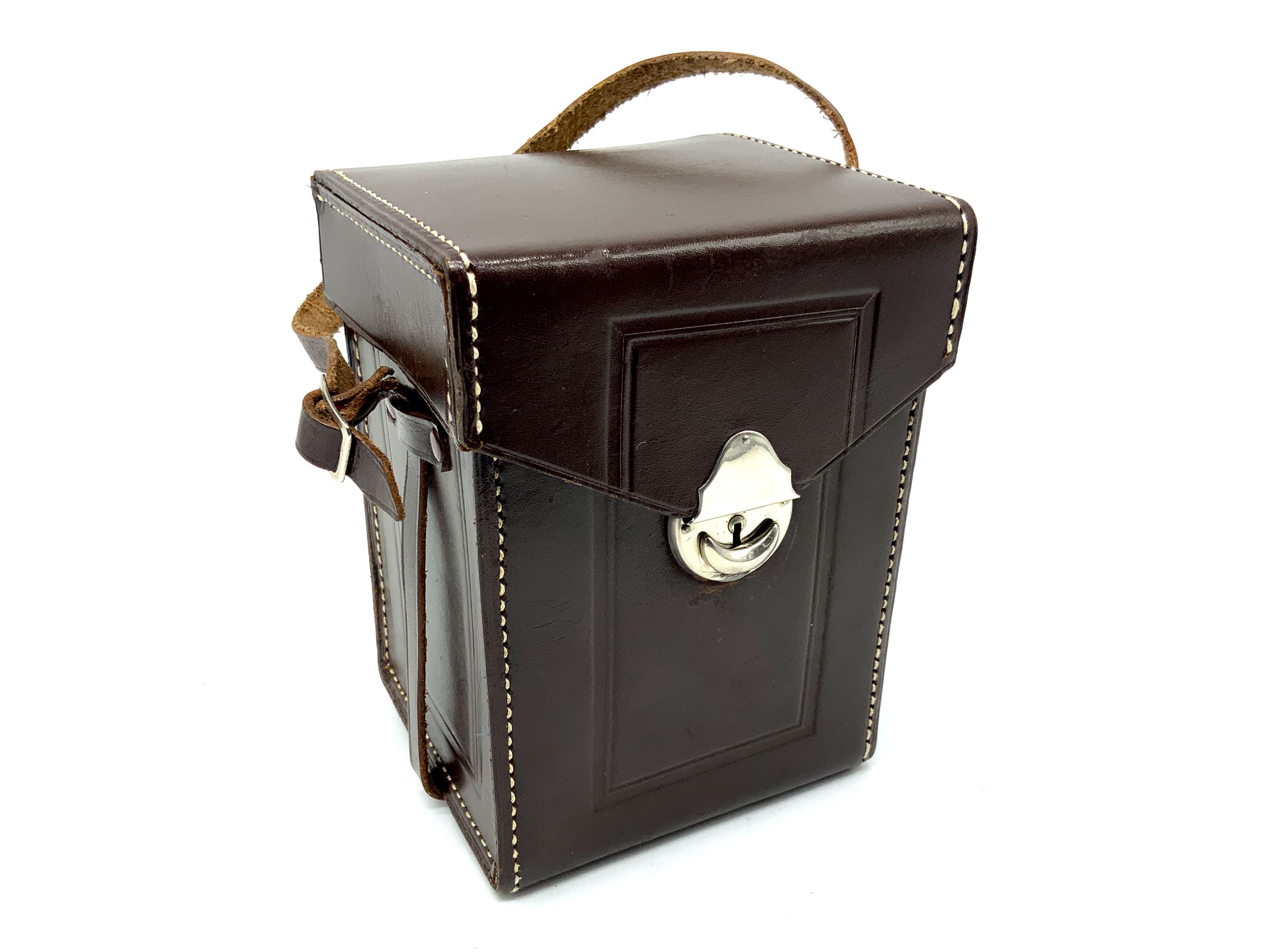 Voigtländer Superb Bereitschaftstasche braun Leder TLR Case Tasche Fototasche