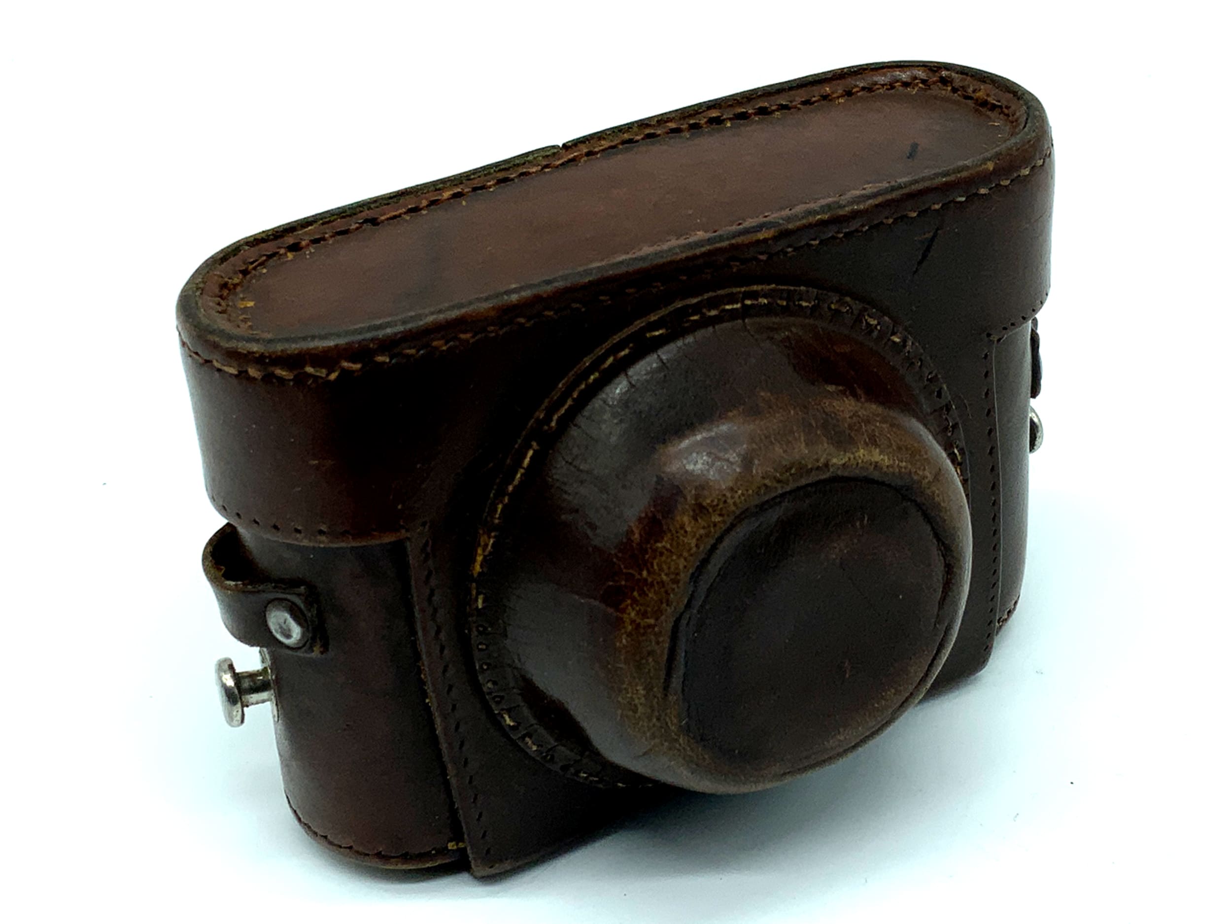 Pupille Nagel Bereitschaftstasche braun Leder Case Tasche Fototasche