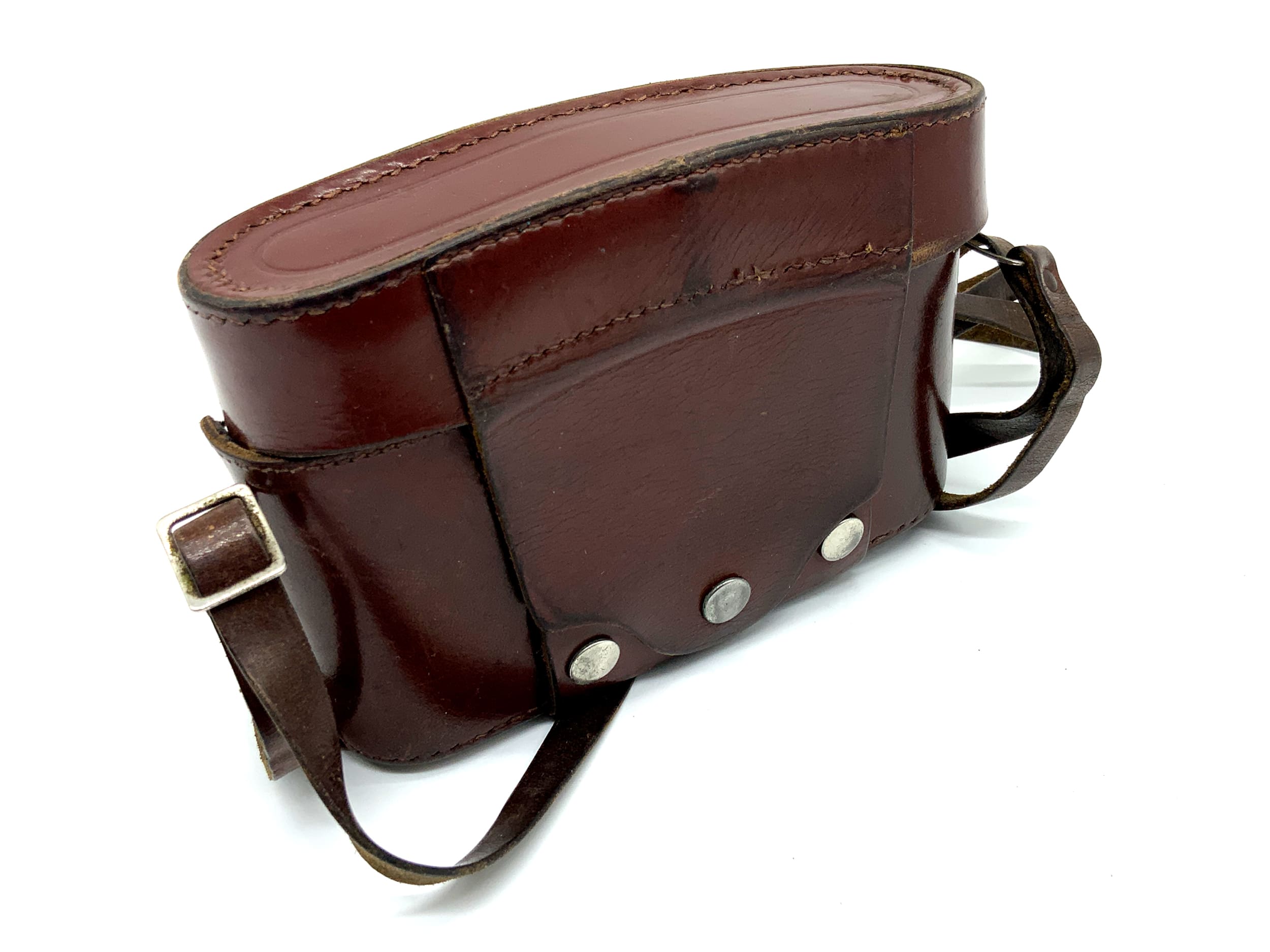 KW Praktina IIA Bereitschaftstasche braun Leder Case Tasche Fototasche