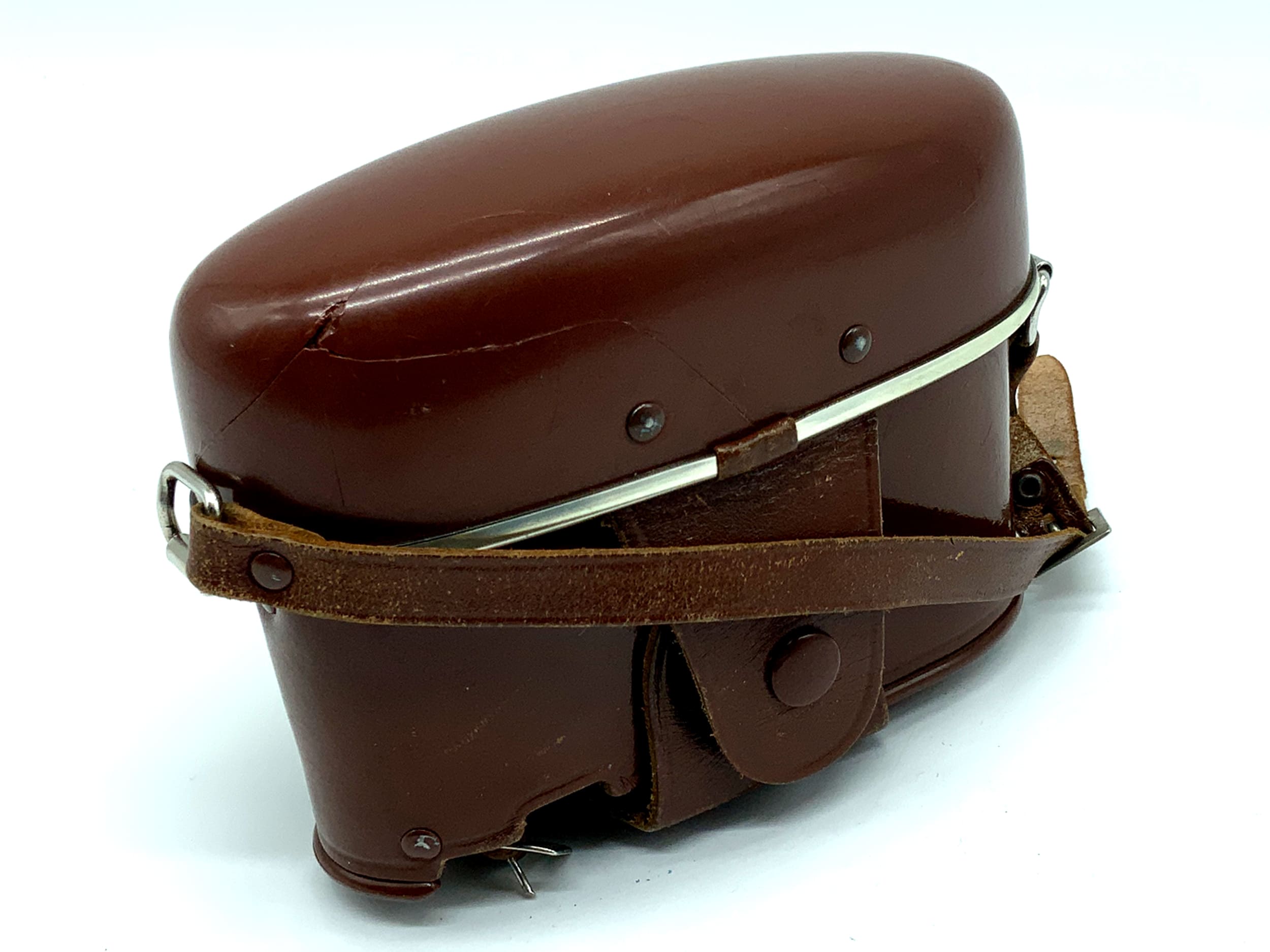 Balda Baldamatic III Bereitschaftstasche braun Leder Case Tasche Fototasche