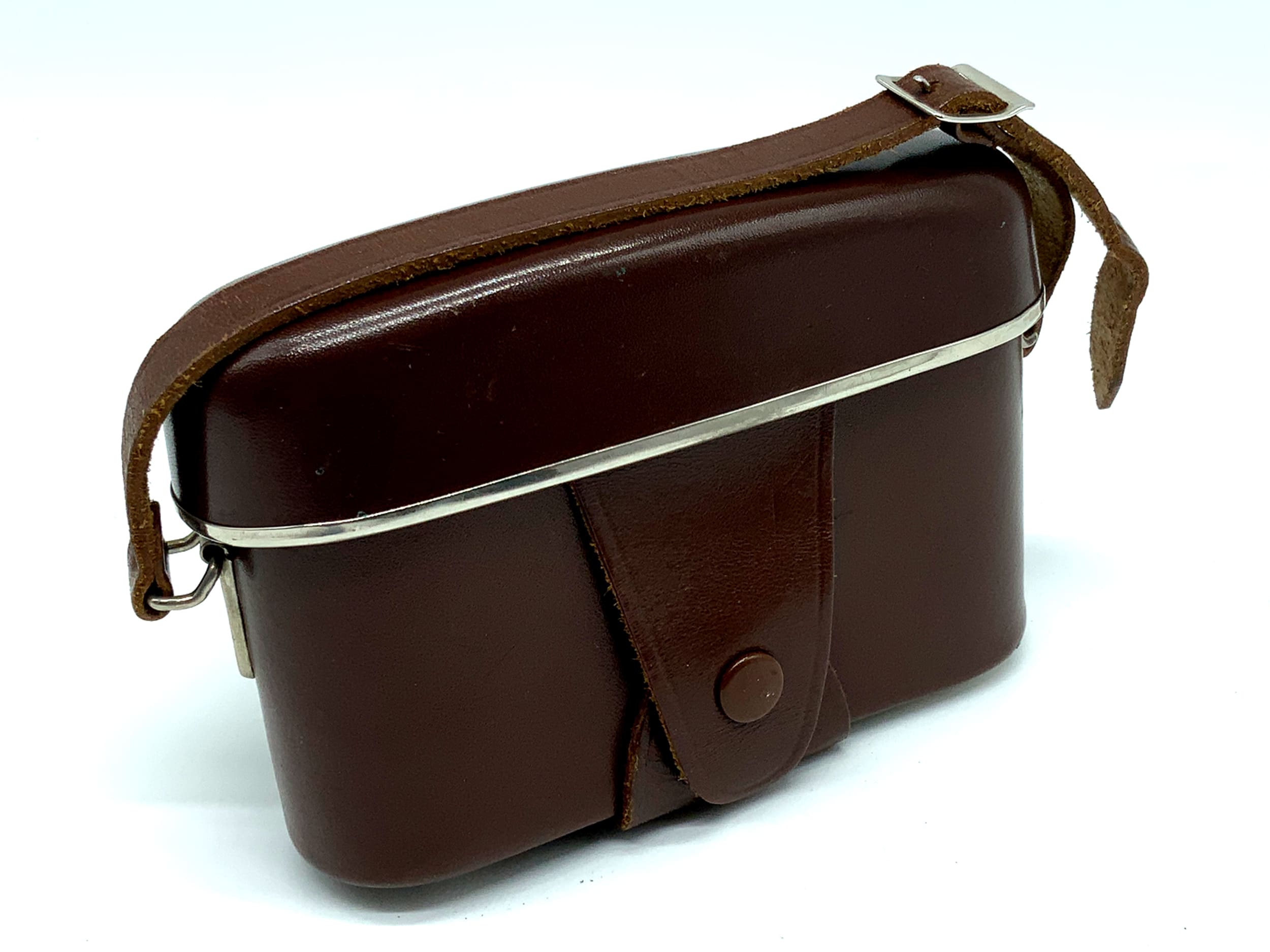 Robot Royal 36 Bereitschaftstasche braun Leder Case Tasche Fototasche