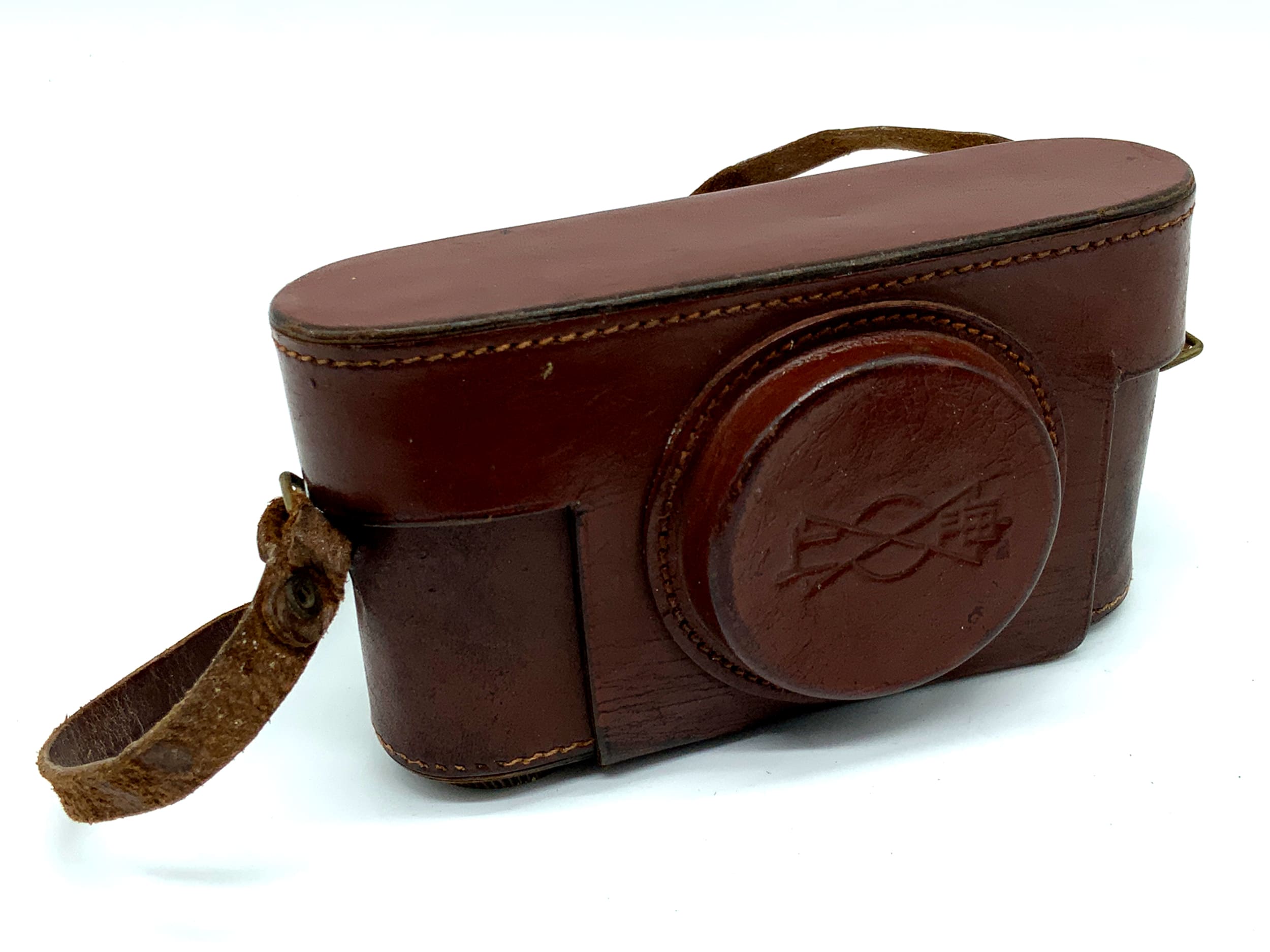 Shanghai II 3. Mod. Bereitschaftstasche braun Leder Case Tasche Fototasche