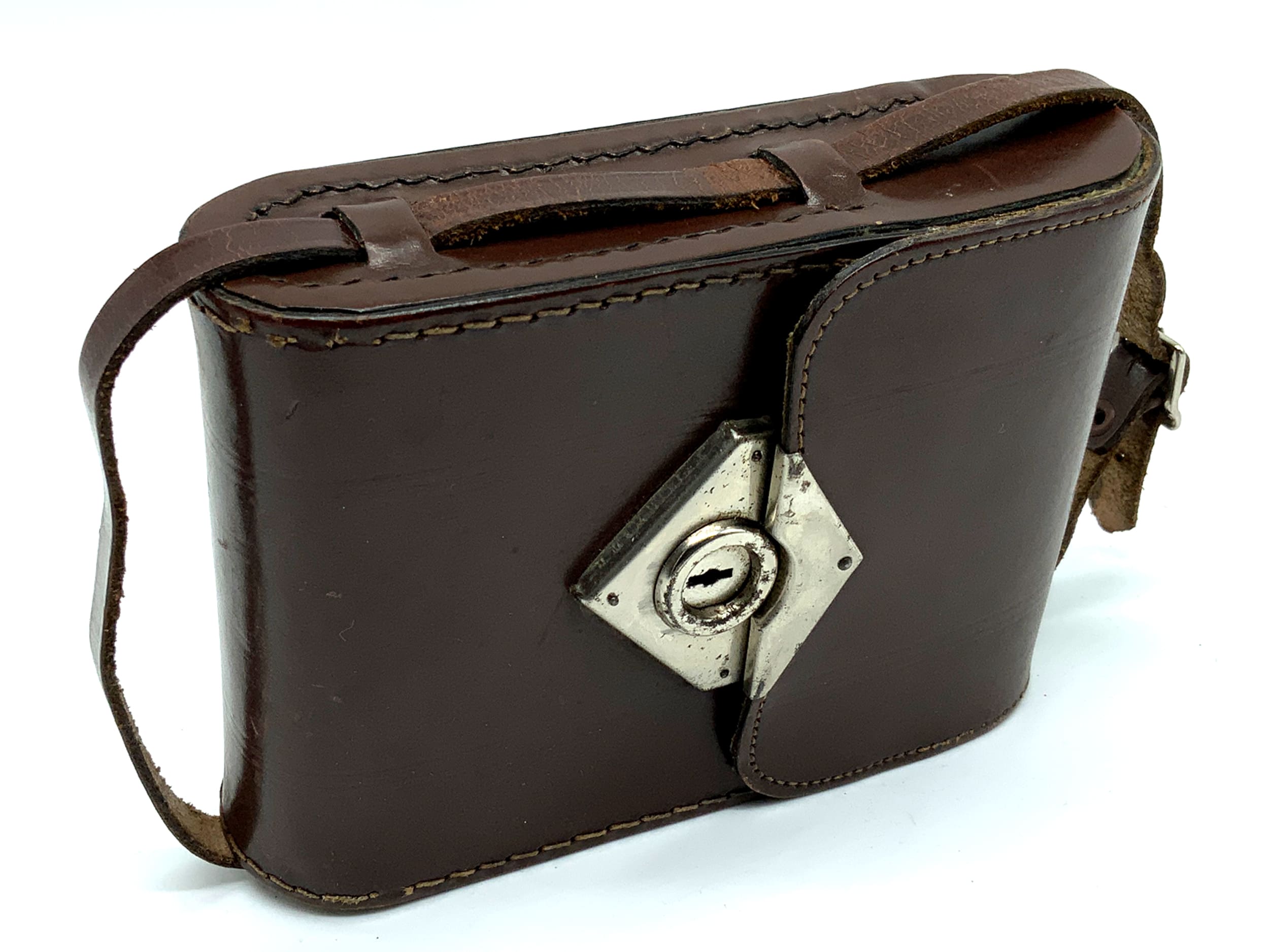 Bredt München Bereitschaftstasche braun Leder Case Tasche Fototasche