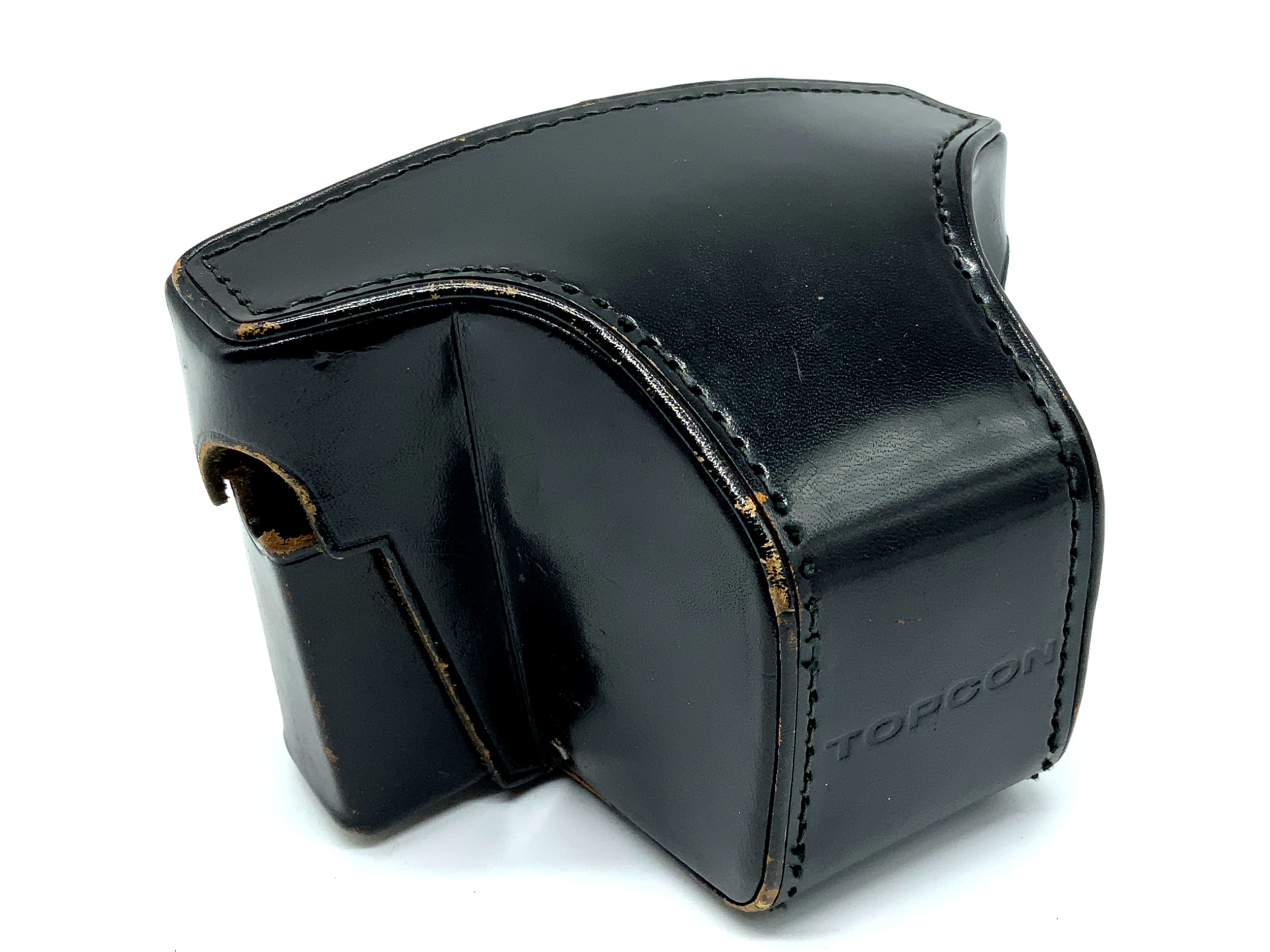 Topcon Uni Bereitschaftstasche schwarz Leder Case Tasche Fototasche Kameratasche