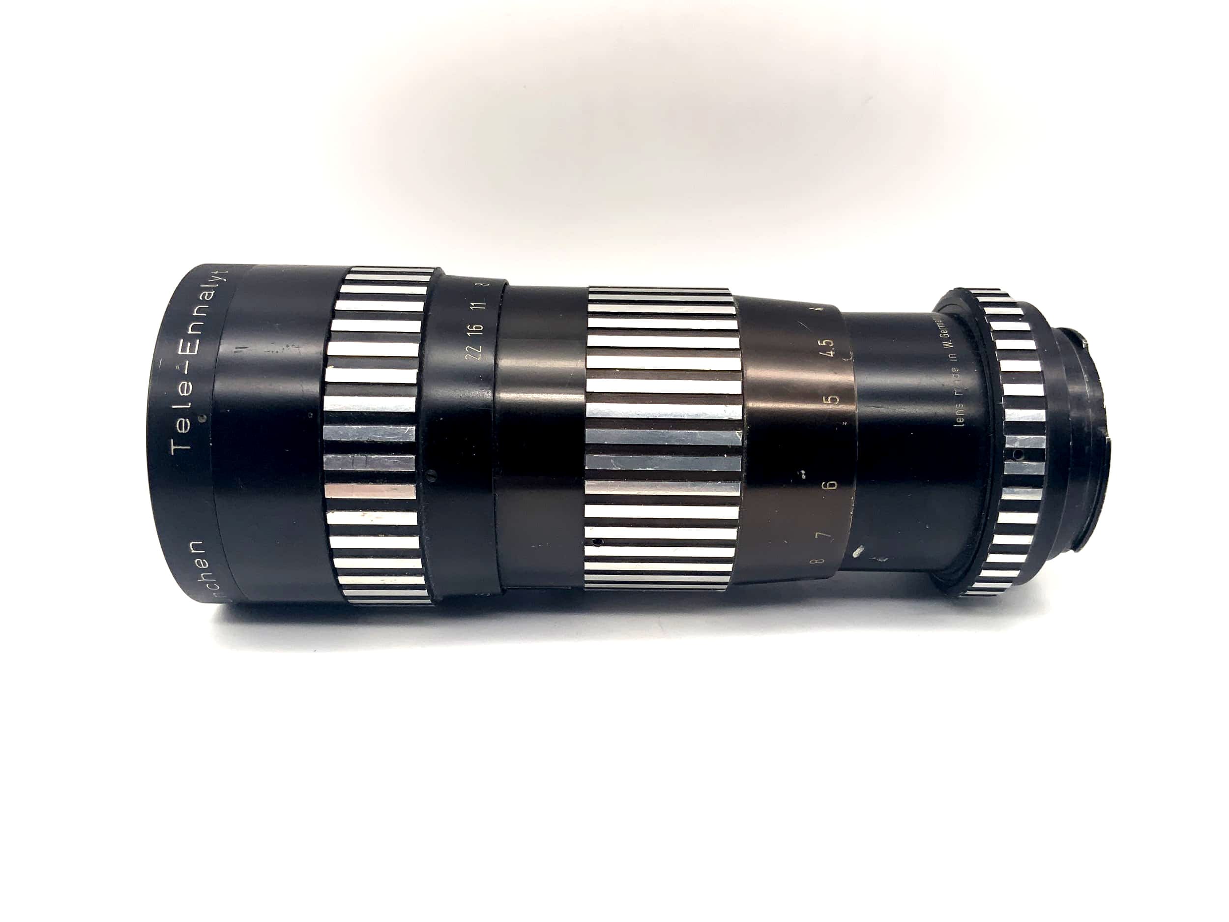 Enna München 240mm 1:4.5 Objektiv Tele-Ennalyt Zebra Kamera Lens (Exa)