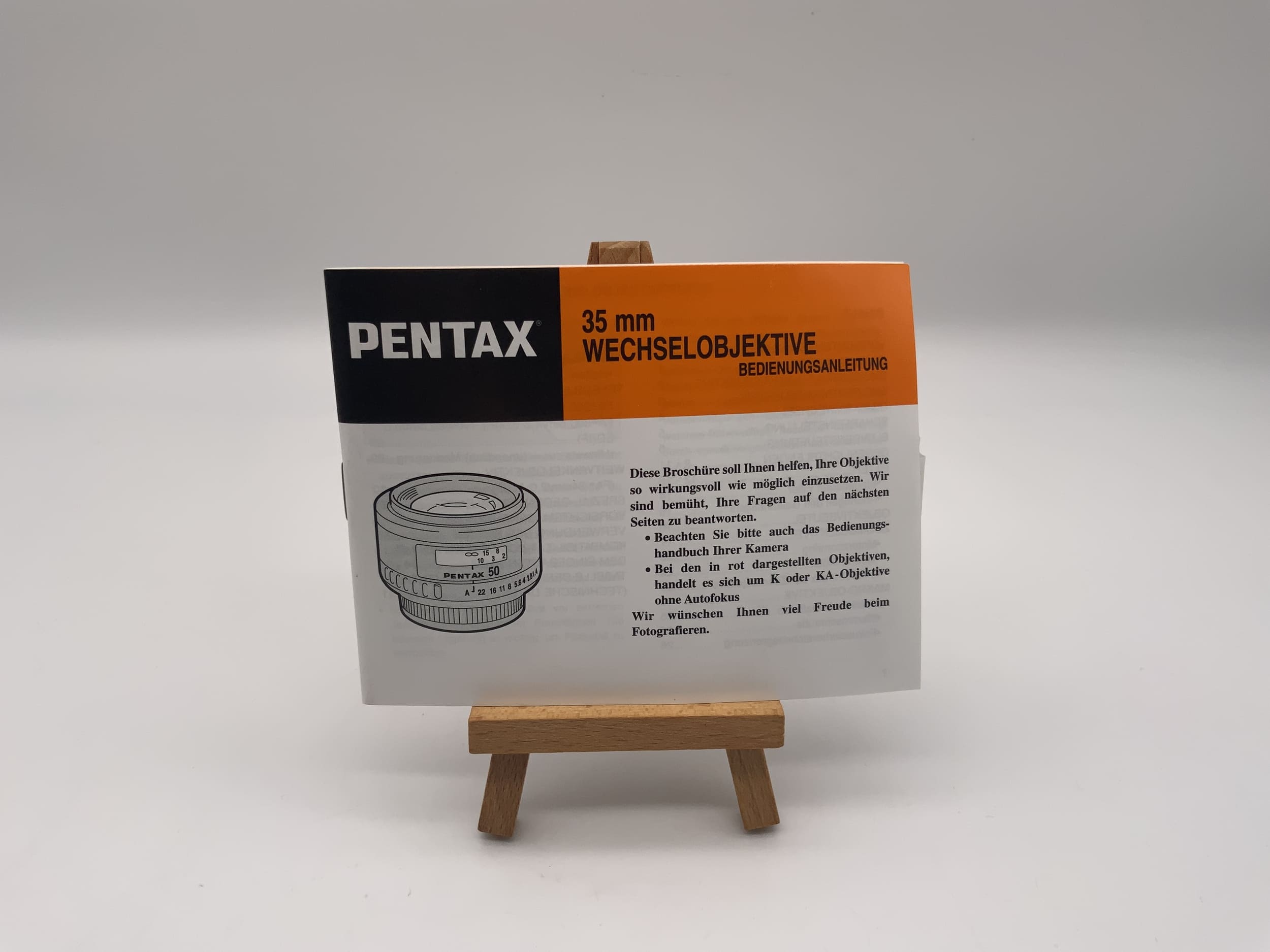 Pentax 35mm Wechselobjektive Bedienungsanleitung