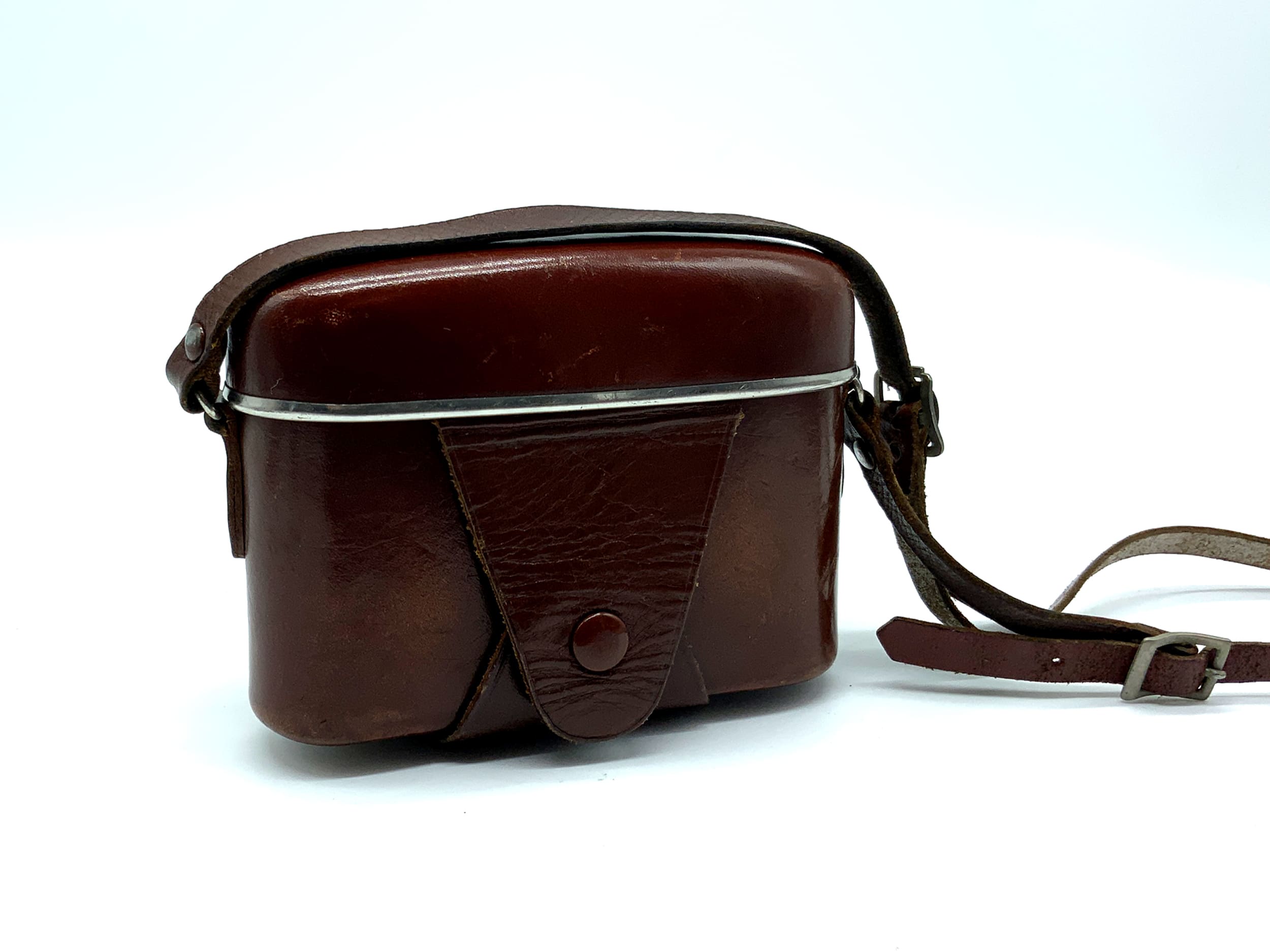 Zeiss Ikon Contina Bereitschaftstasche braun Leder Case 1284/24 Tasche