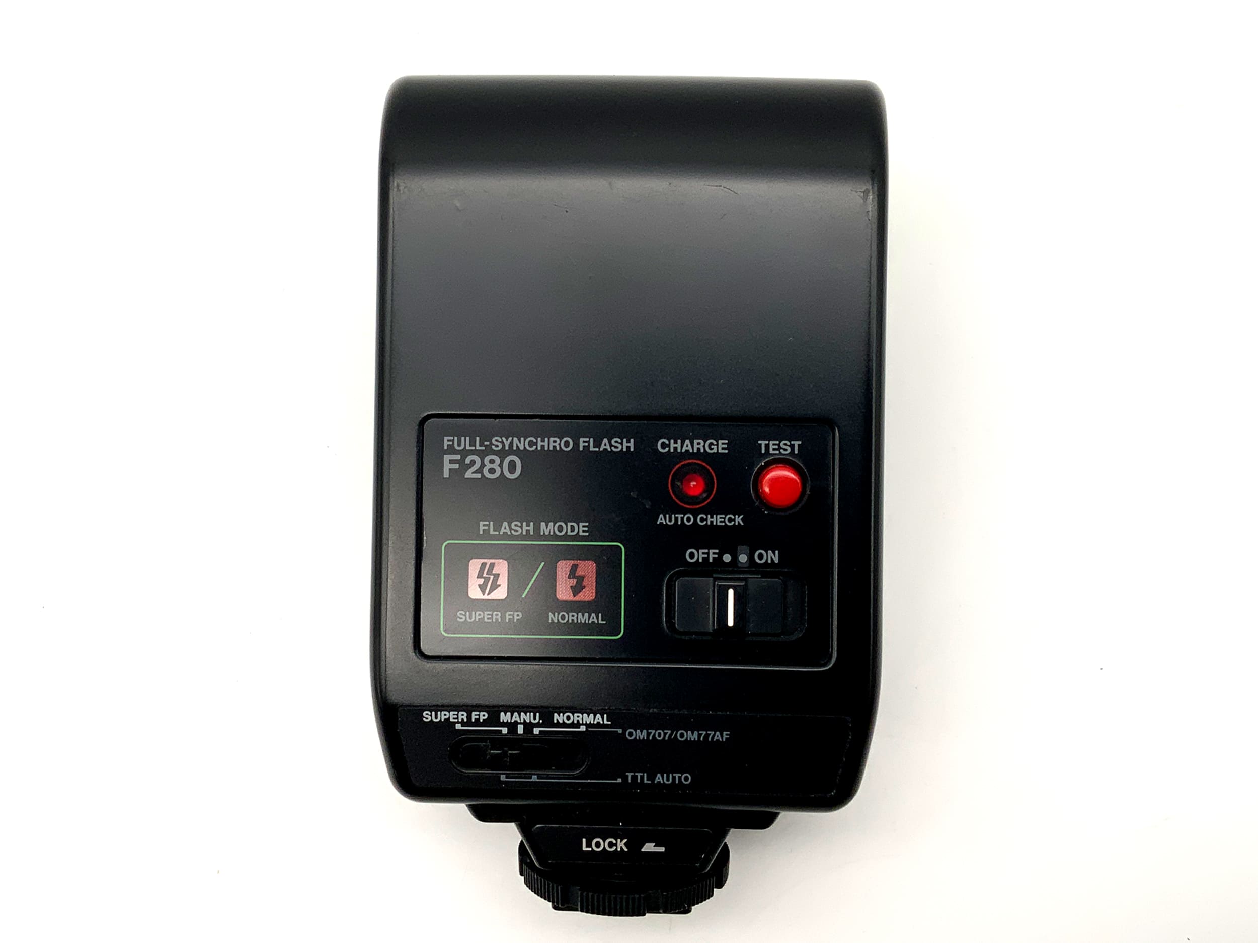 Olympus F280 Vollsynchronblitz Full Synchro Flash für OM3, OM-4Ti, OM707 Blitz