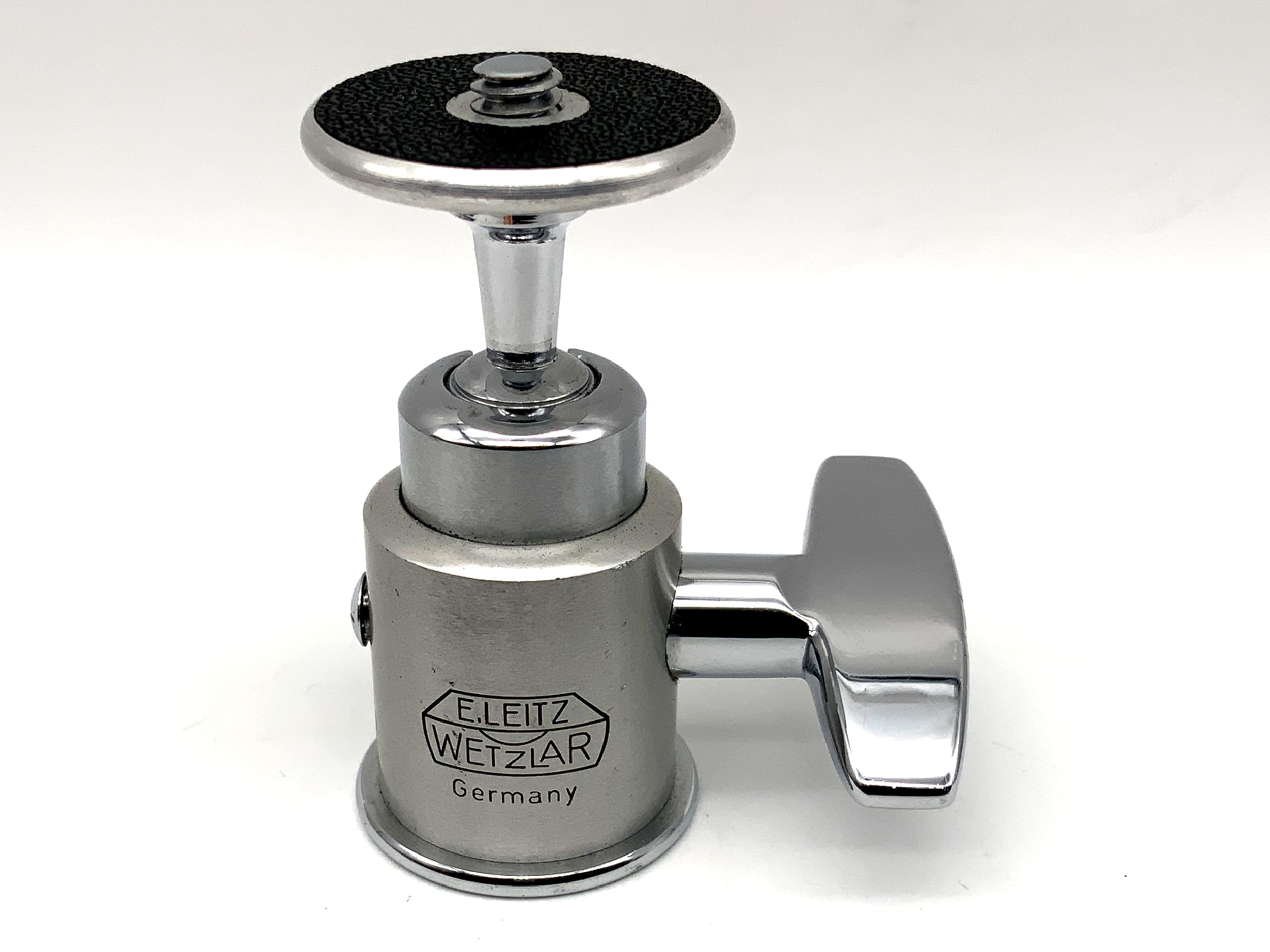 Leitz FOOMI Stativkopf silber kleiner Kugelkopf Leitz Wetzlar Tripod Head