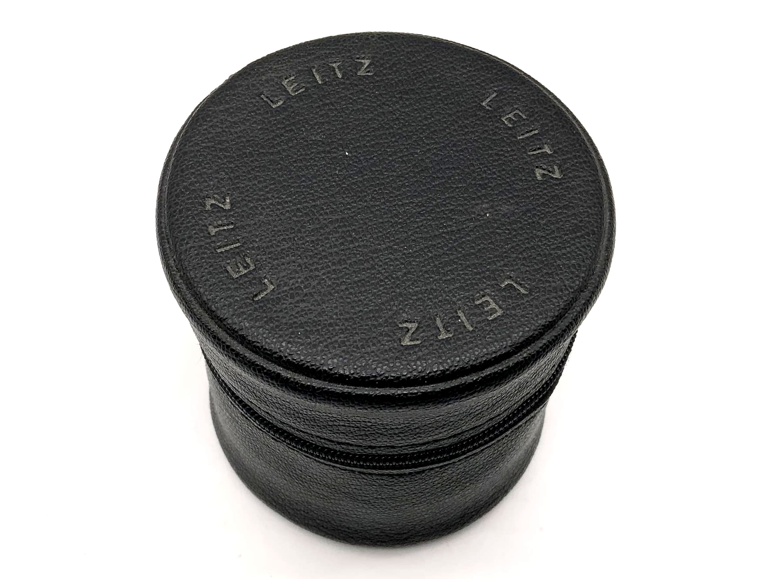 Leitz Köcher schwarz ca.8x8cm Leder Objektivtasche universell Hard Lens Case