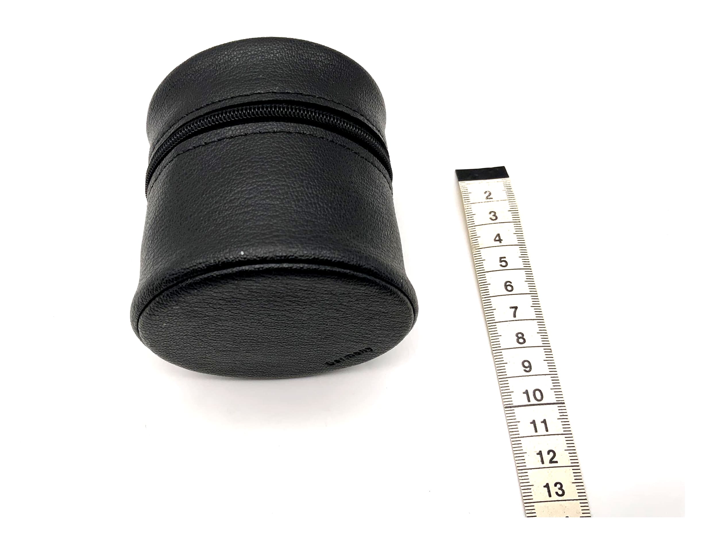 Leitz Köcher schwarz ca.8x8cm Leder Objektivtasche universell Hard Lens Case