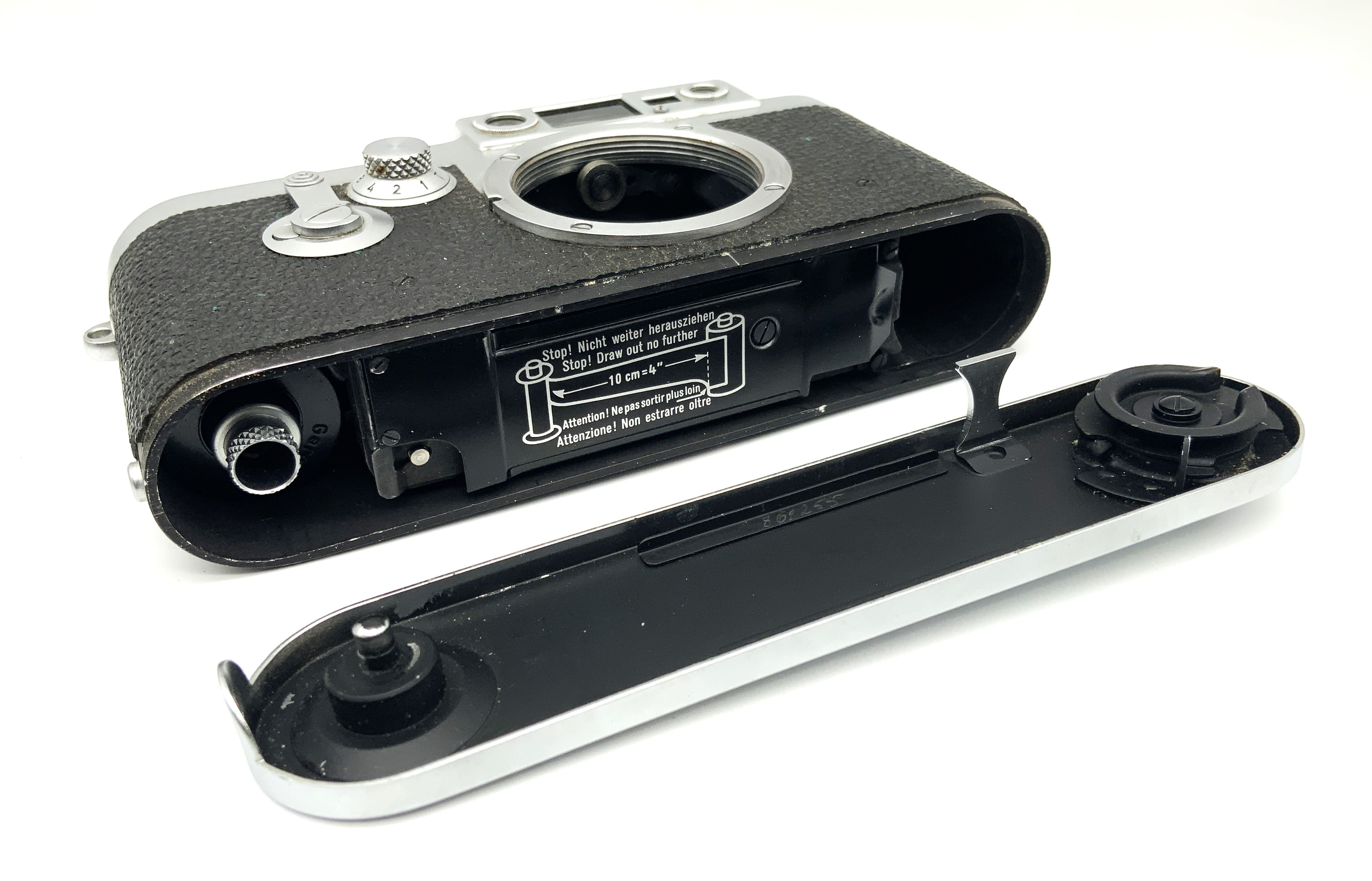 Leica IIIg Sucherkamera 1957 Nr. 861255 Chrom Analogkamera Body Gehäuse