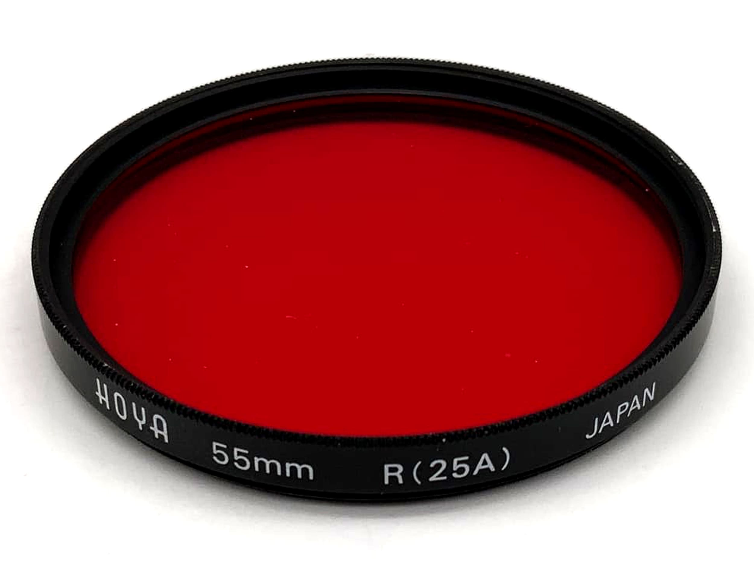 Hoya Farbfilter R(25A) dunkelrot  dark red Filter 55mm Kreisförmig M55