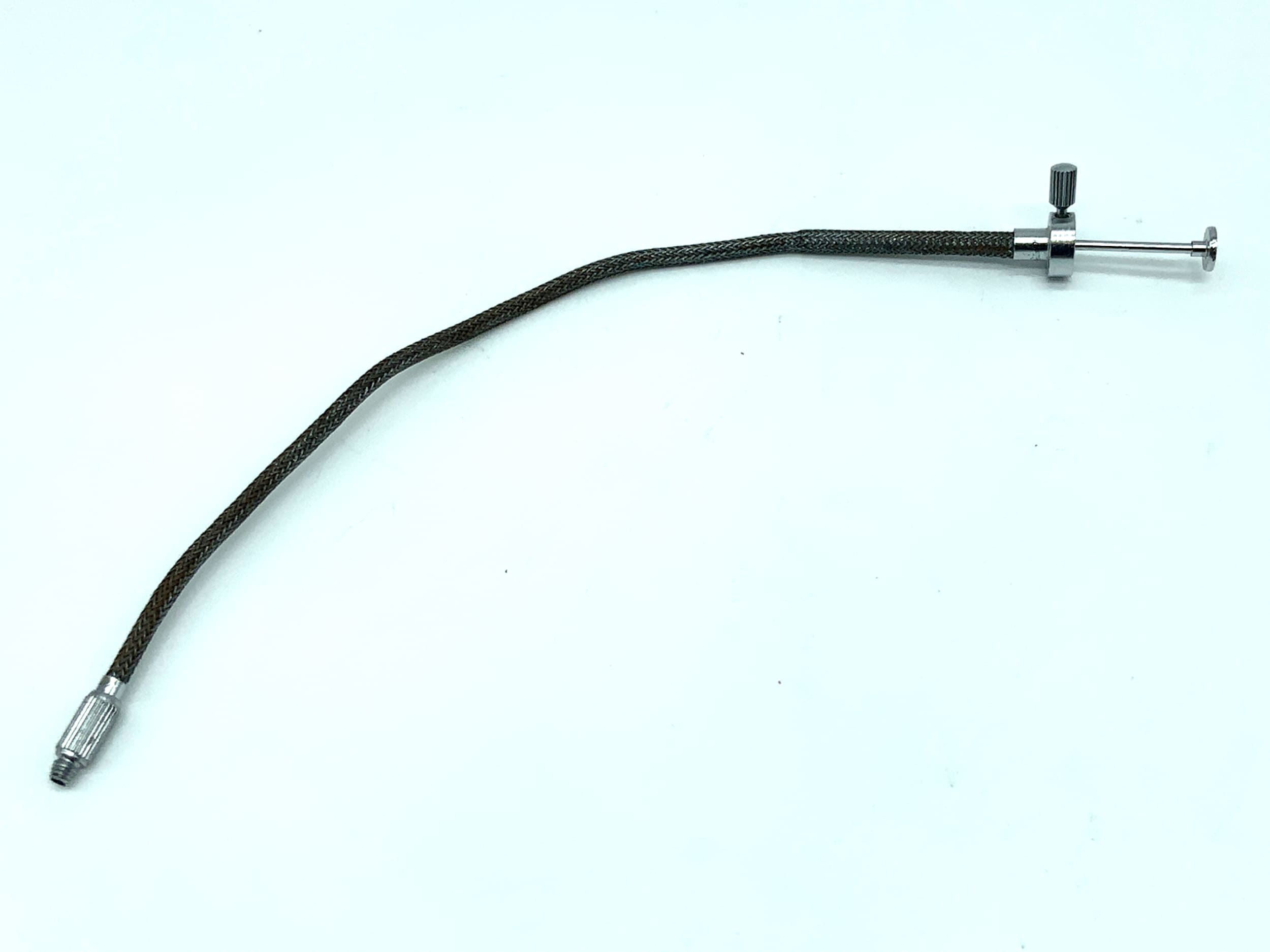 Drahtauslöser silber ca.18cm mit Feststeller Fernauslöser cable release