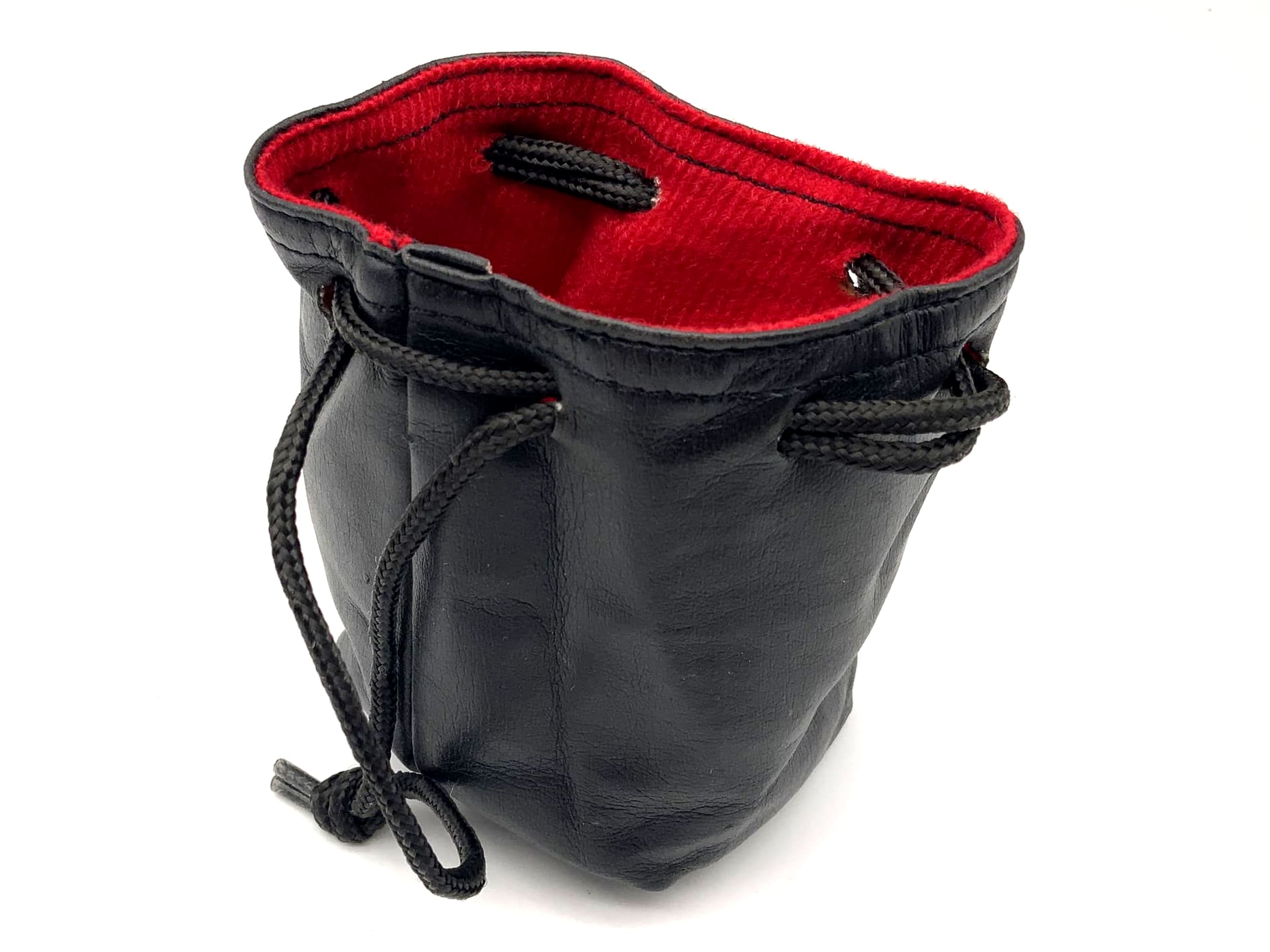 Köcher schwarz ca.9x6cm Leder Objektivbeutel universell Lens Case